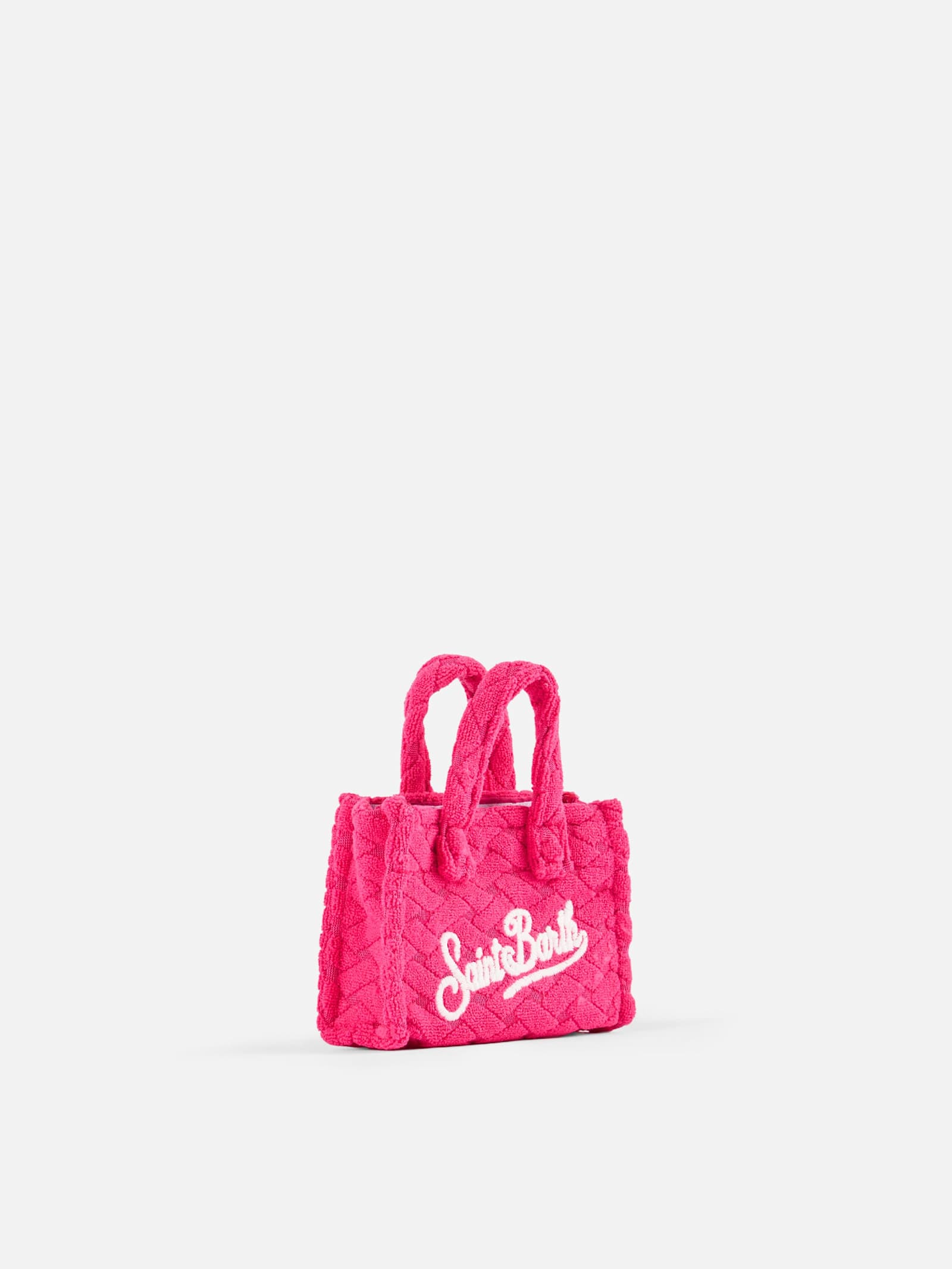 MC2 SAINT BARTH FUCHSIA TERRY EMBOSSED KEY HOLDER