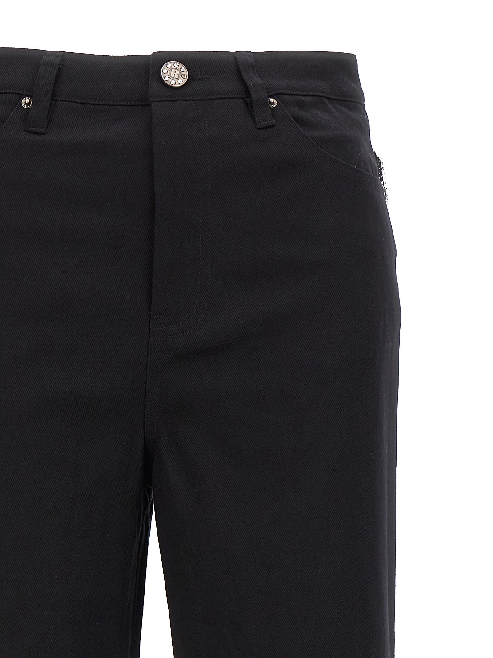 Shop Rotate Birger Christensen Jeans Twill High Rise In Black