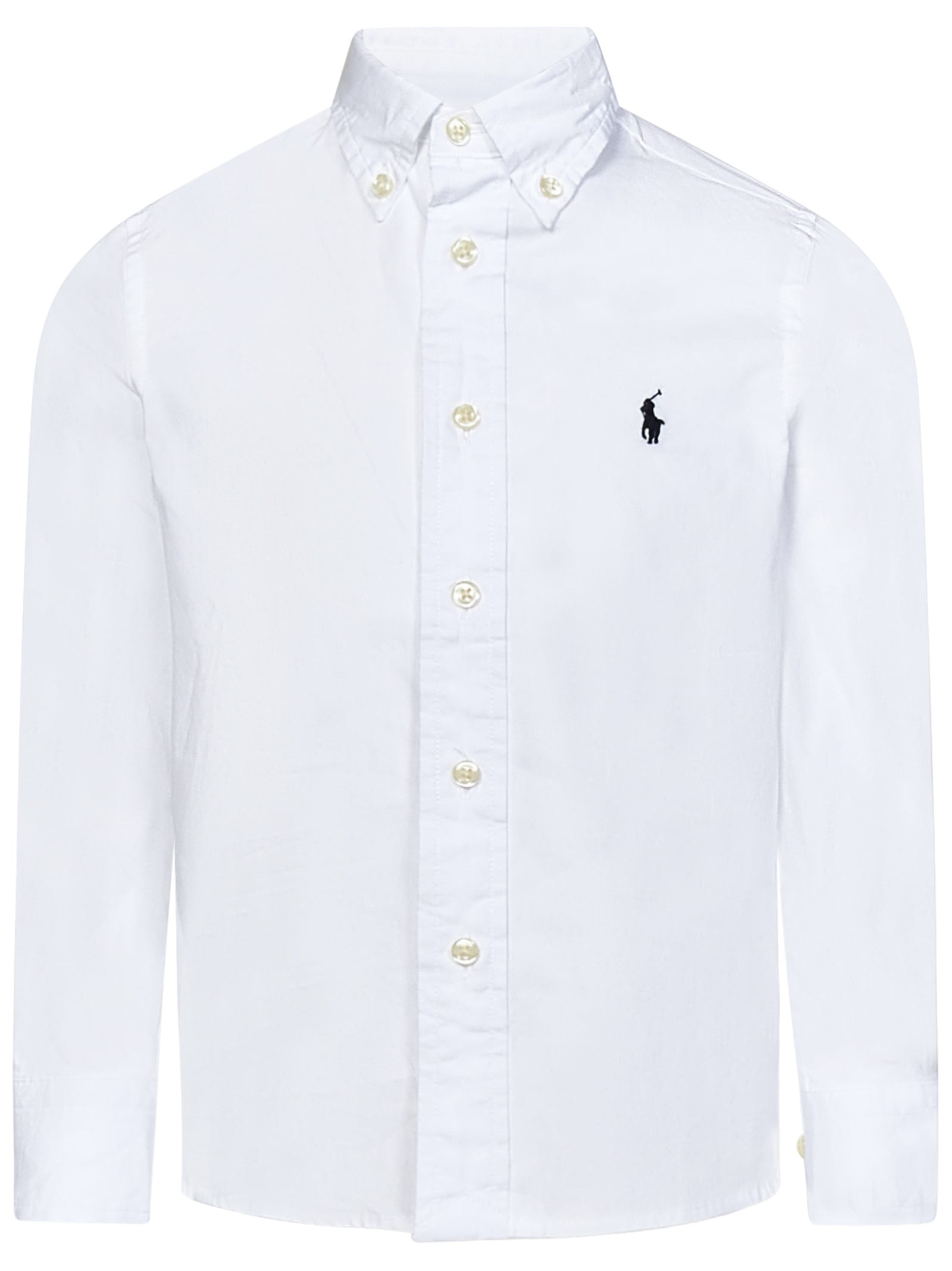 Shop Polo Ralph Lauren Kids Shirt In White
