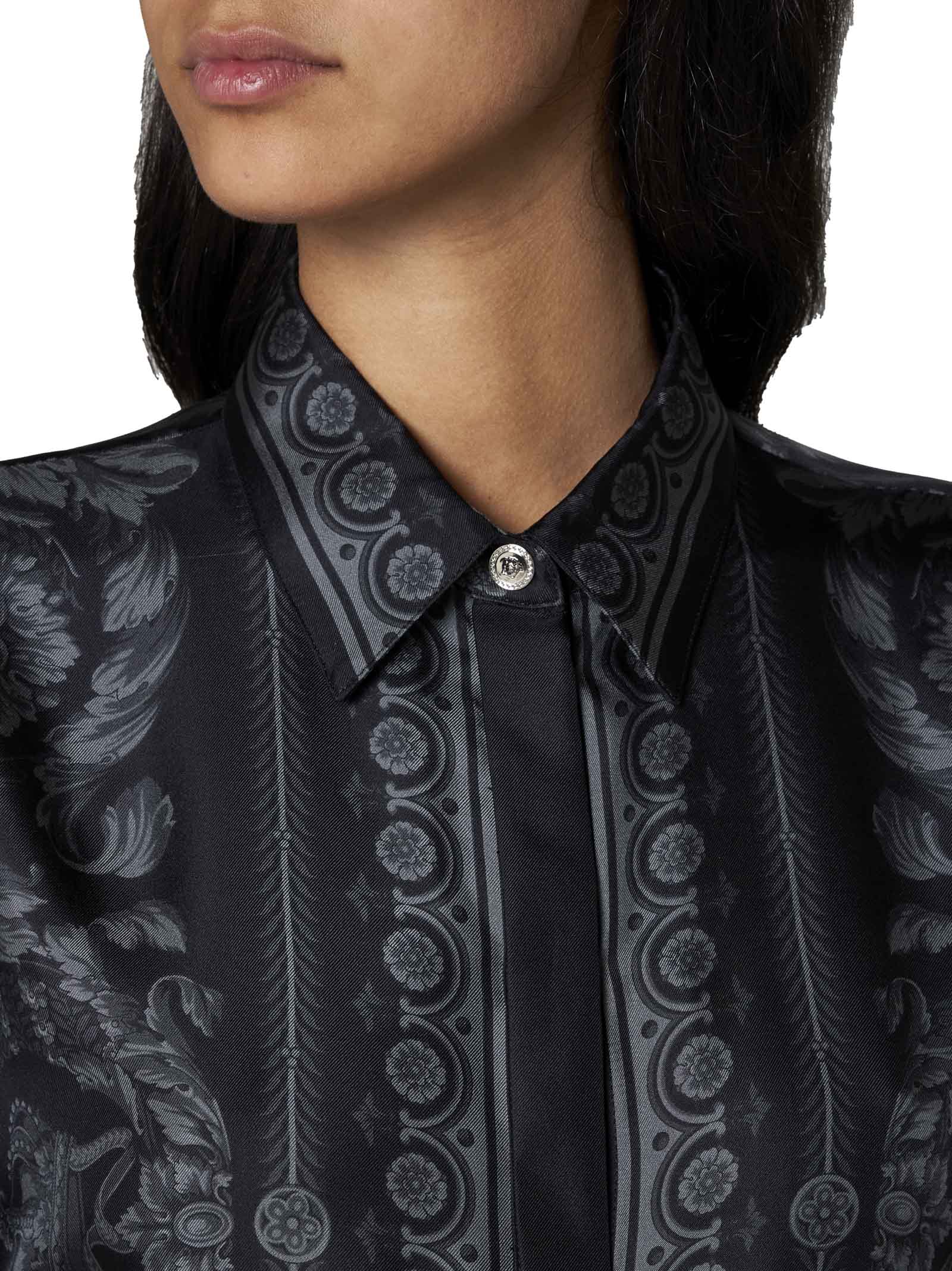 Shop Versace Shirt In Black