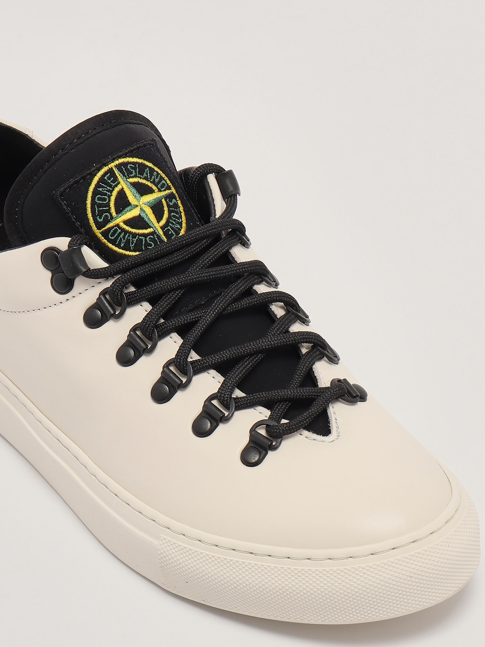 Shop Stone Island Sneaker Sneaker In Bianco