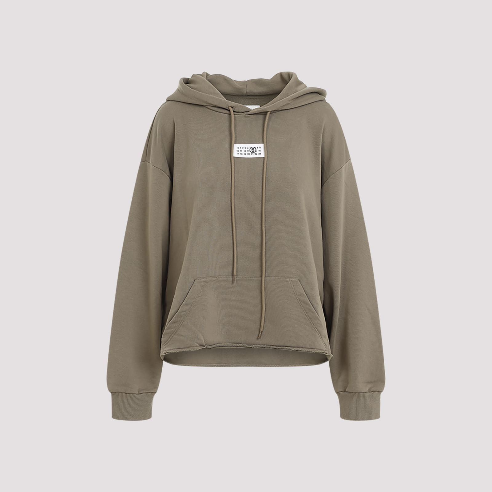 Shop Mm6 Maison Margiela Cotton Hoodie In Bus Green