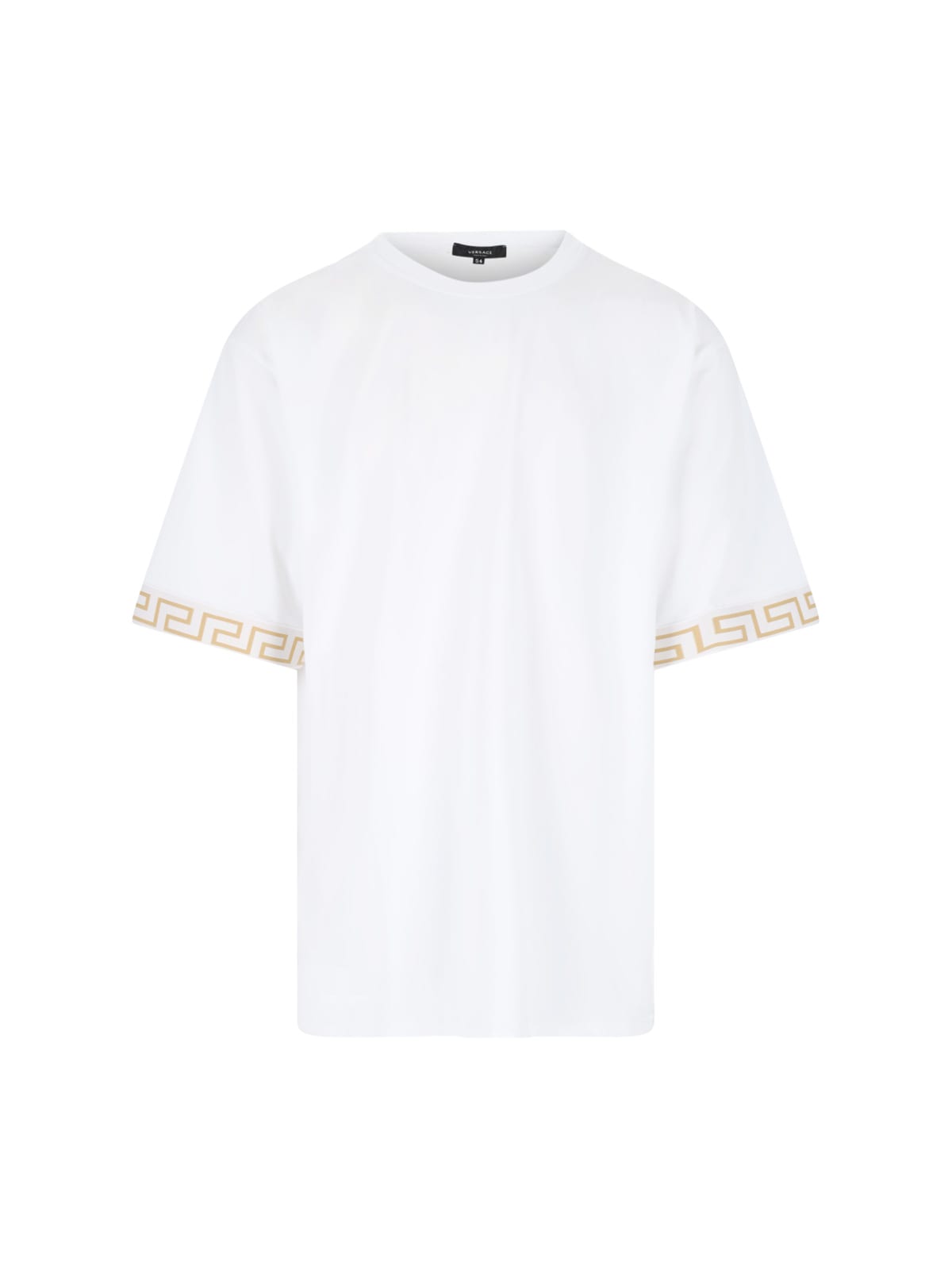 Versace Sleeve Detail T-shirt In White