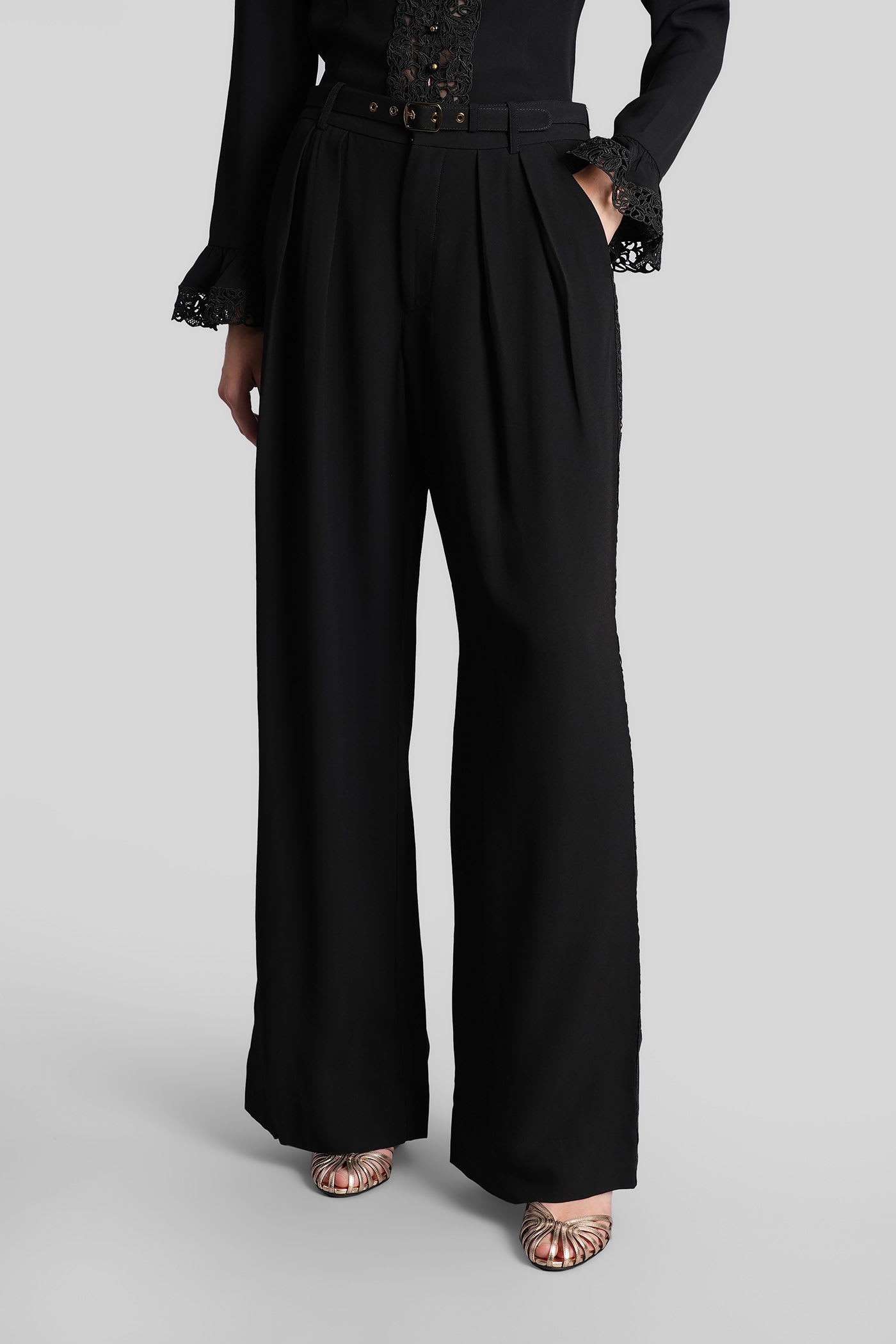 Zimmermann Pants In Black Viscose