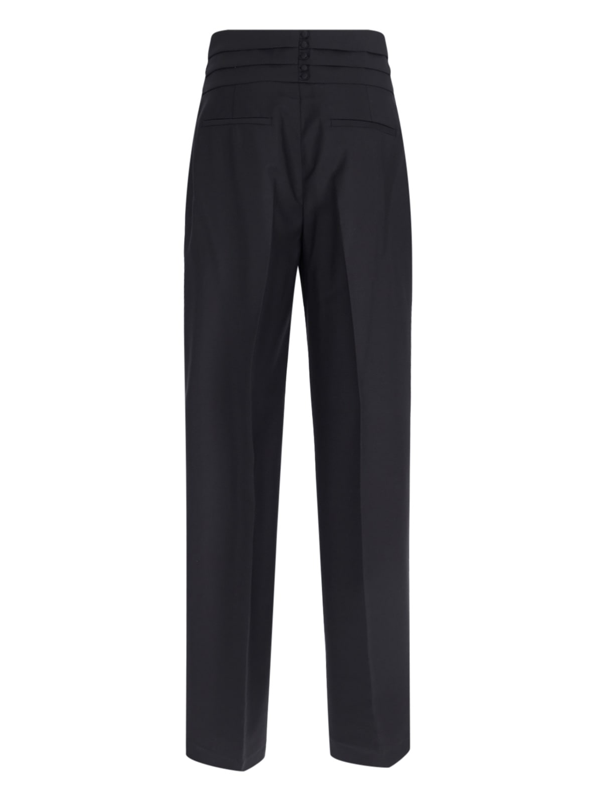 Shop Rohe Cumberband Pants In Black