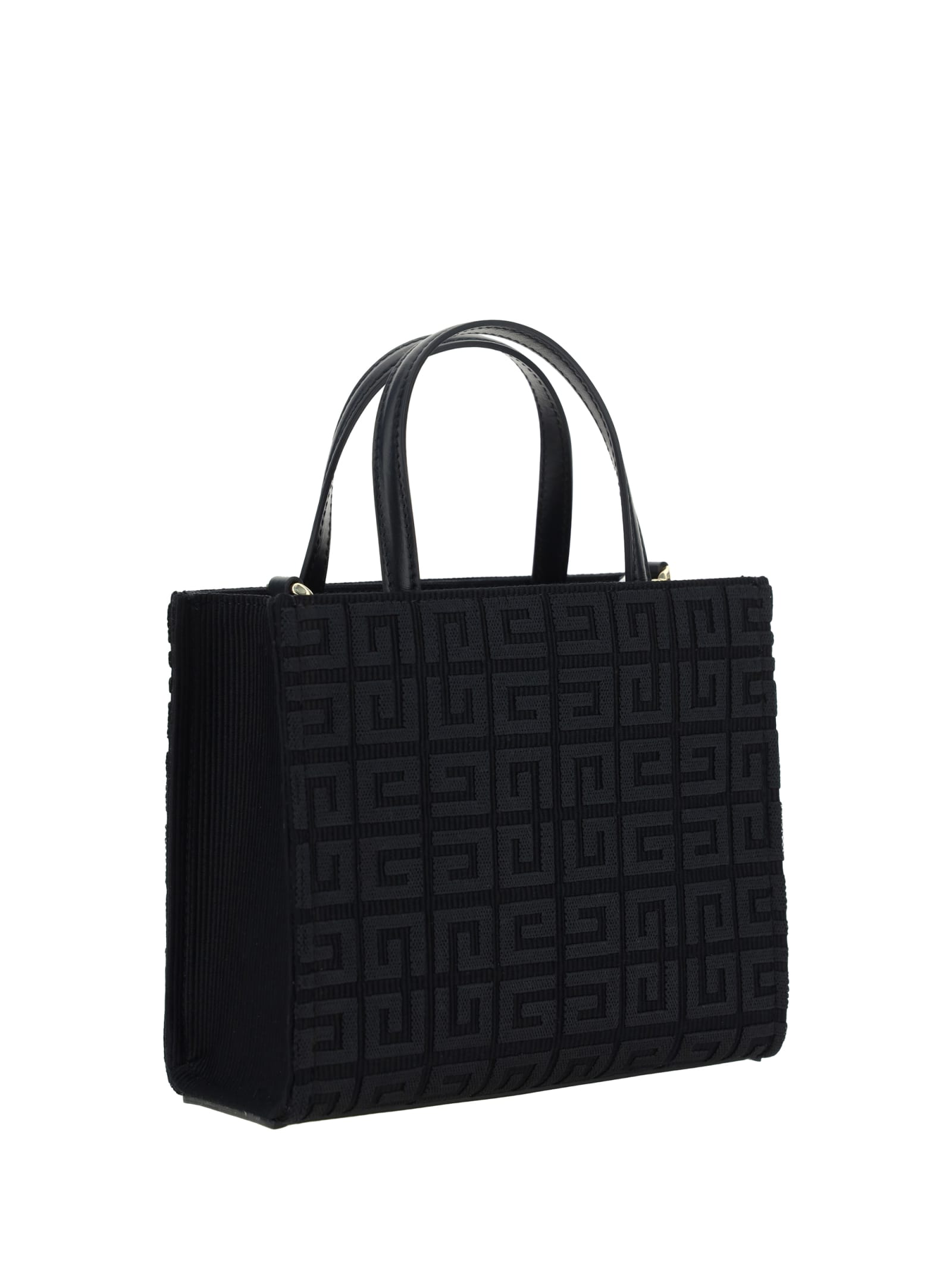 Shop Givenchy G-tote Mini Handbag In Black