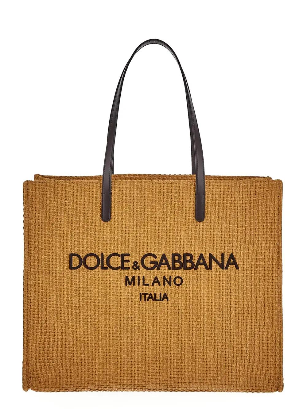 Dolce & Gabbana Large Rayon Shopper Bag