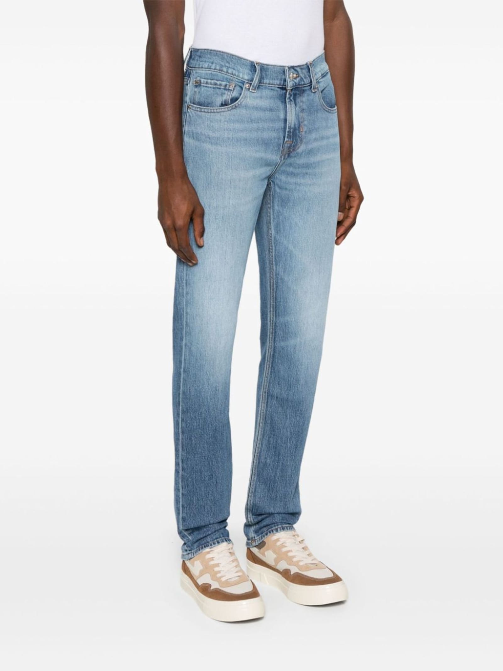 Shop 7 For All Mankind Slimmy In Light Blue