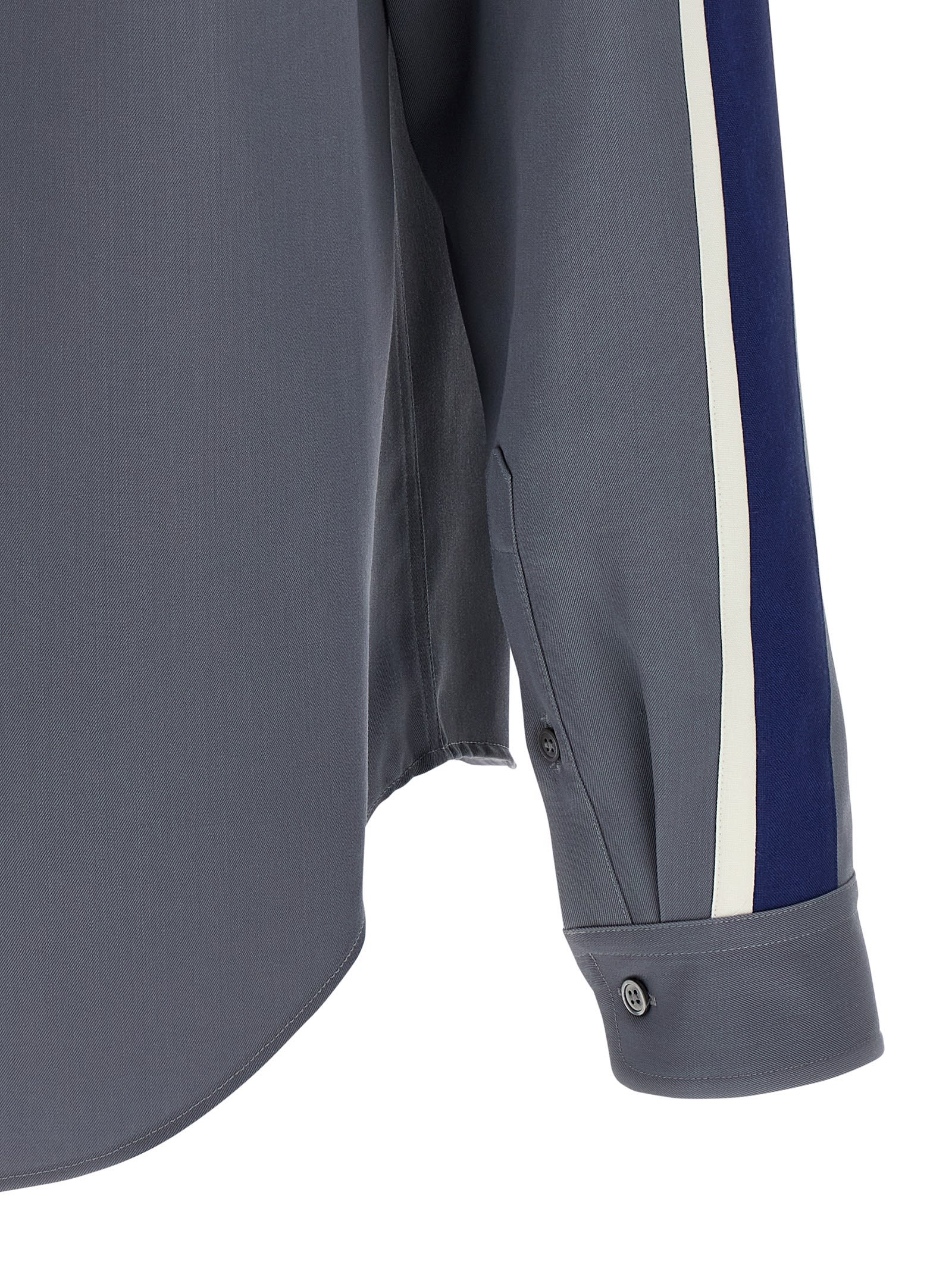 Marni Gray Wool Long Sleeve Shirt In Gray
