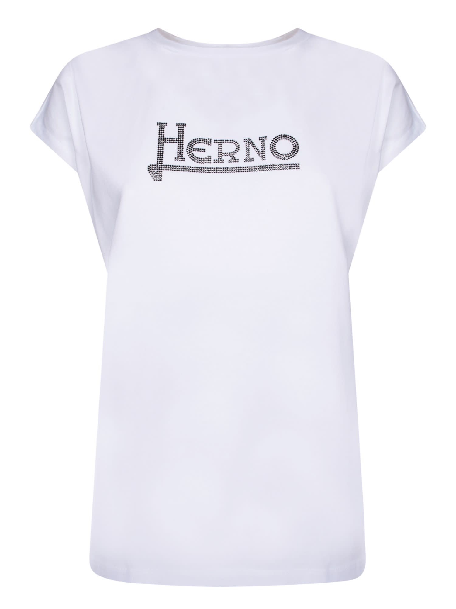 Herno Logo White/silver T-shirt