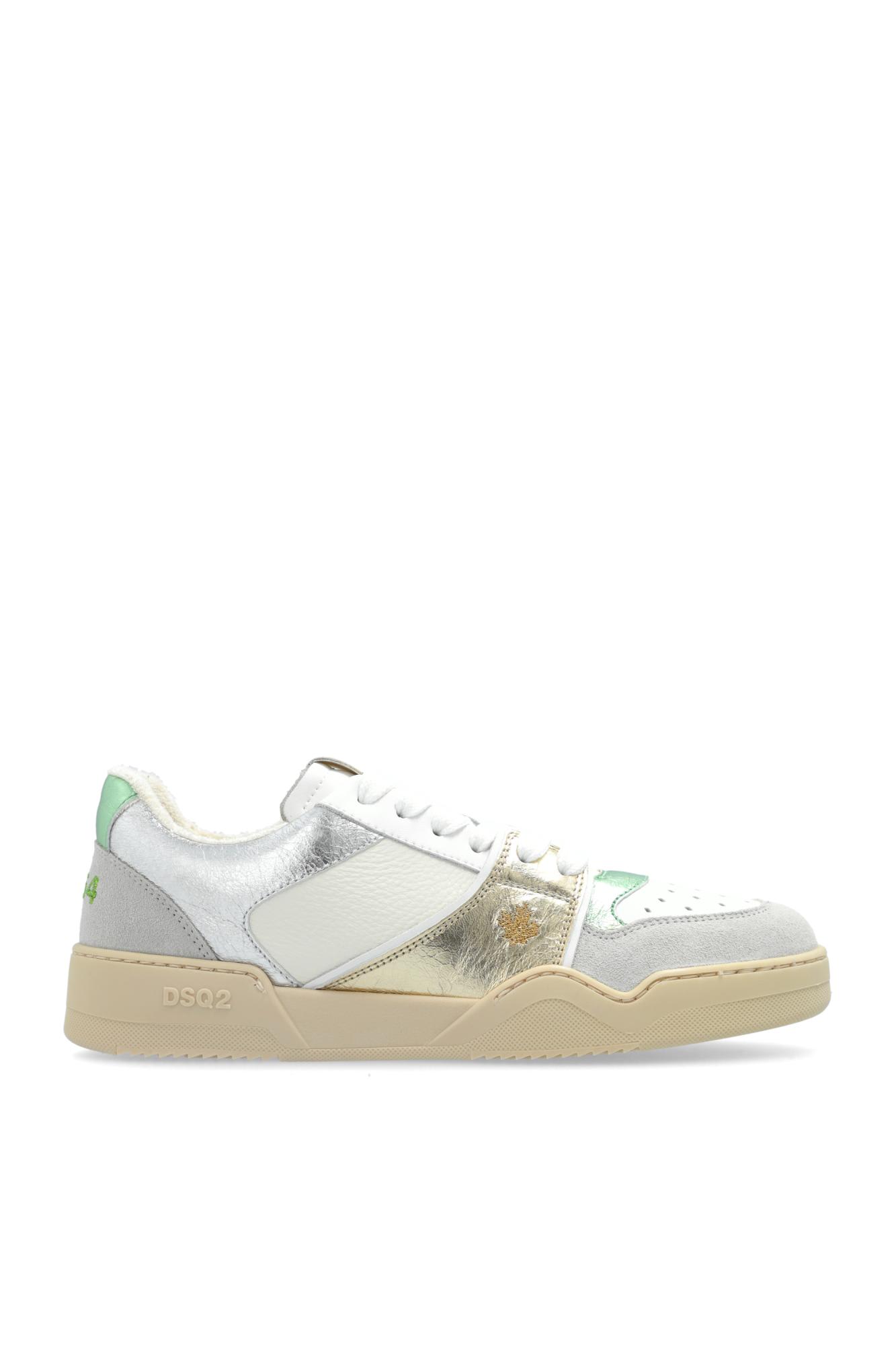 Shop Dsquared2 Sneakers Spiker In Platinum E Water