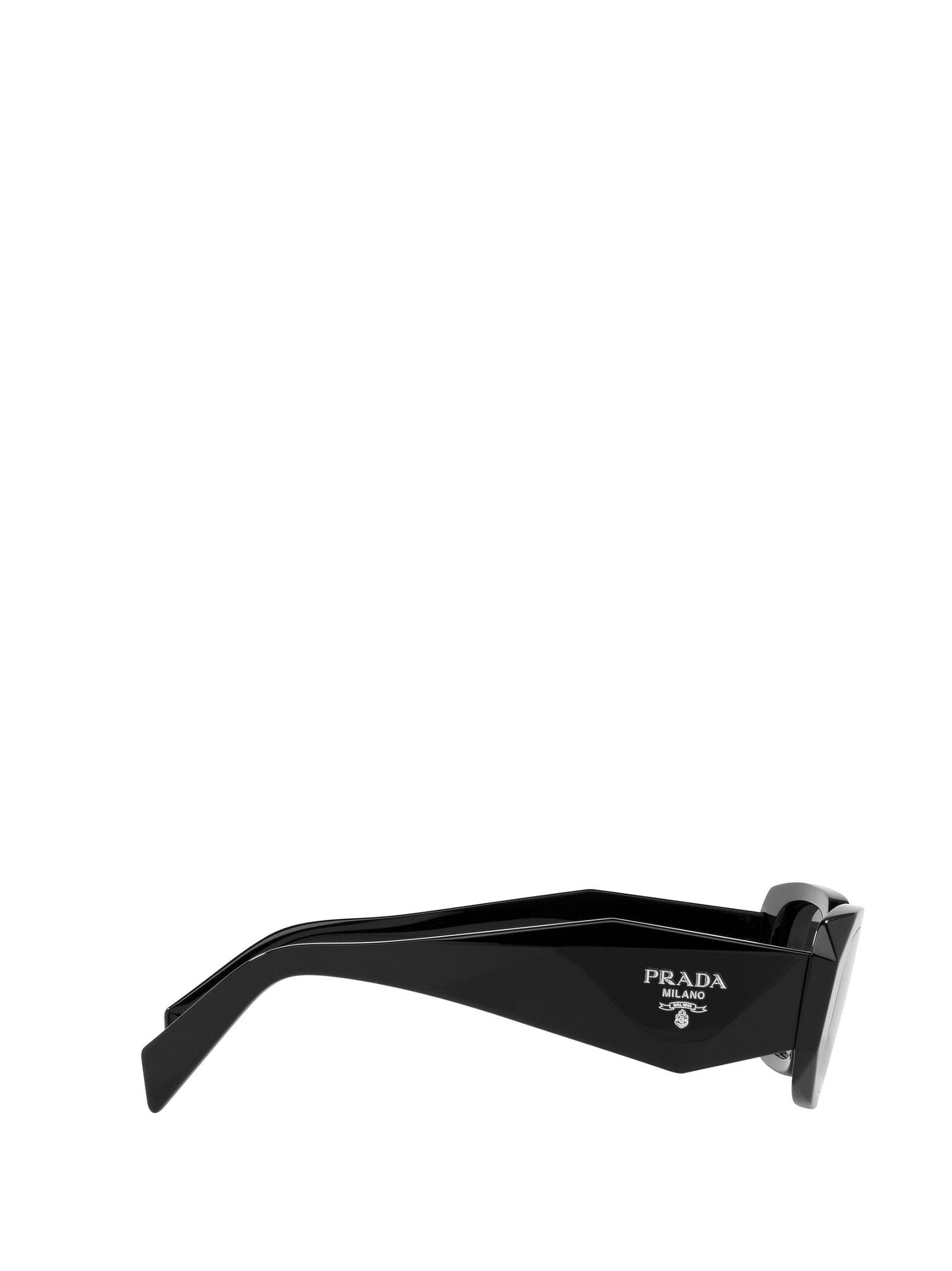 Shop Prada Pr 17ws Black Sunglasses