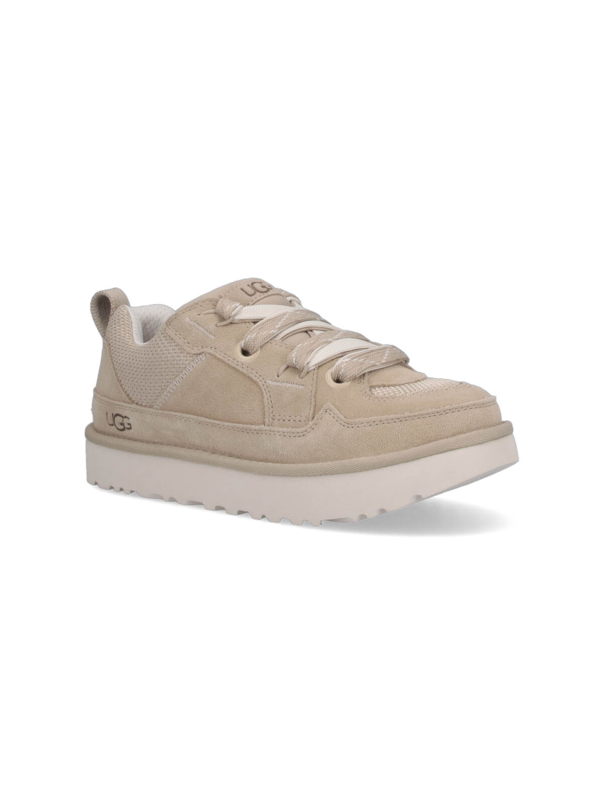 Ugg M Lo Lowmel Sole Sneakers In Soft Suede In Brown