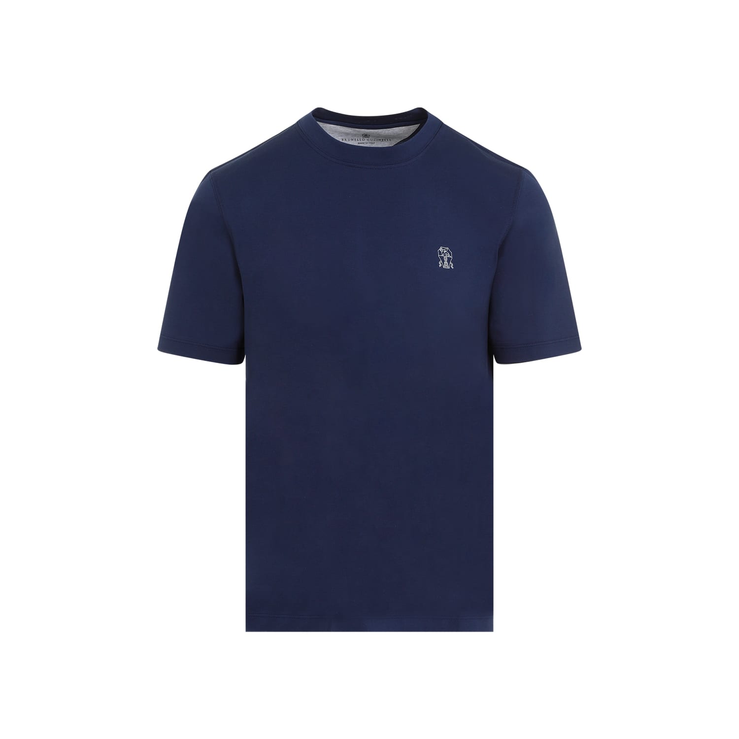 Shop Brunello Cucinelli T-shirt In Blu Indigo