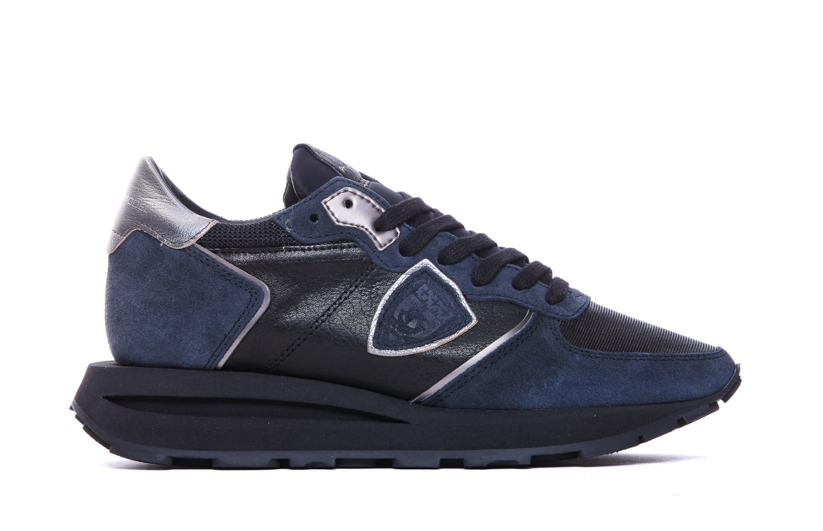 Shop Philippe Model Tropez Haute Sneakers In Blue