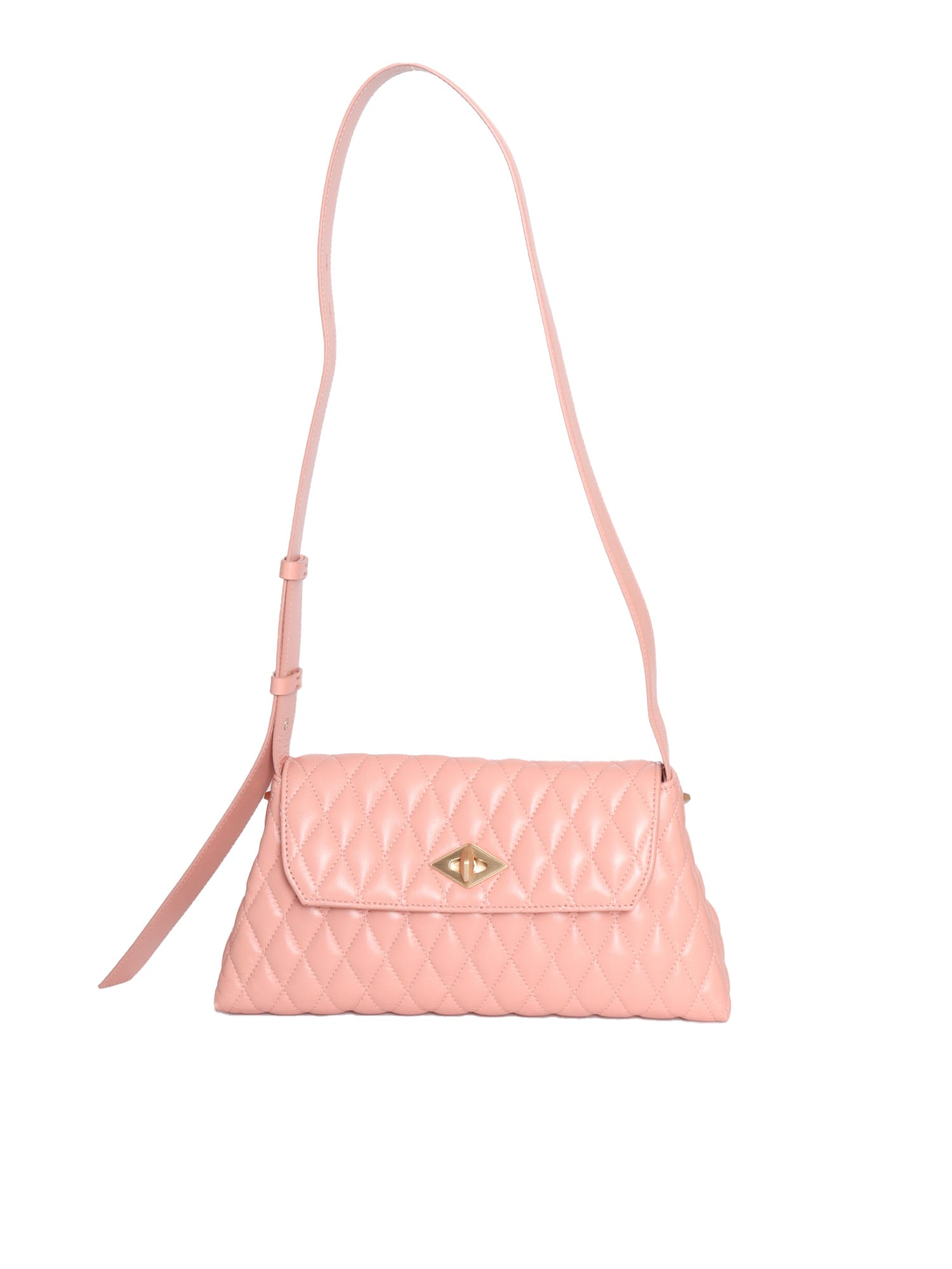 Shop Ballantyne Meghan Diamond Shoulder Bag In Pink