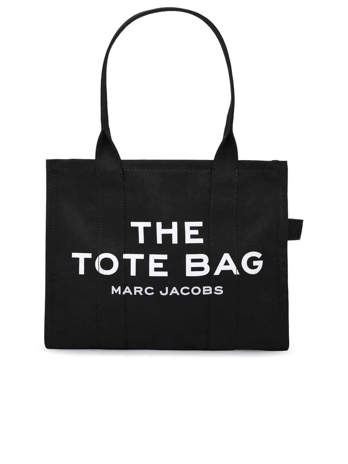 Marc Jacobs Large Cotton Tote Bag In Black
