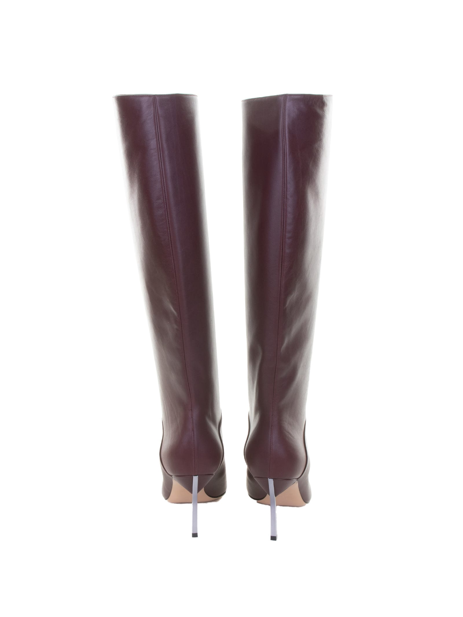 Casadei Boots Red In Animal Print
