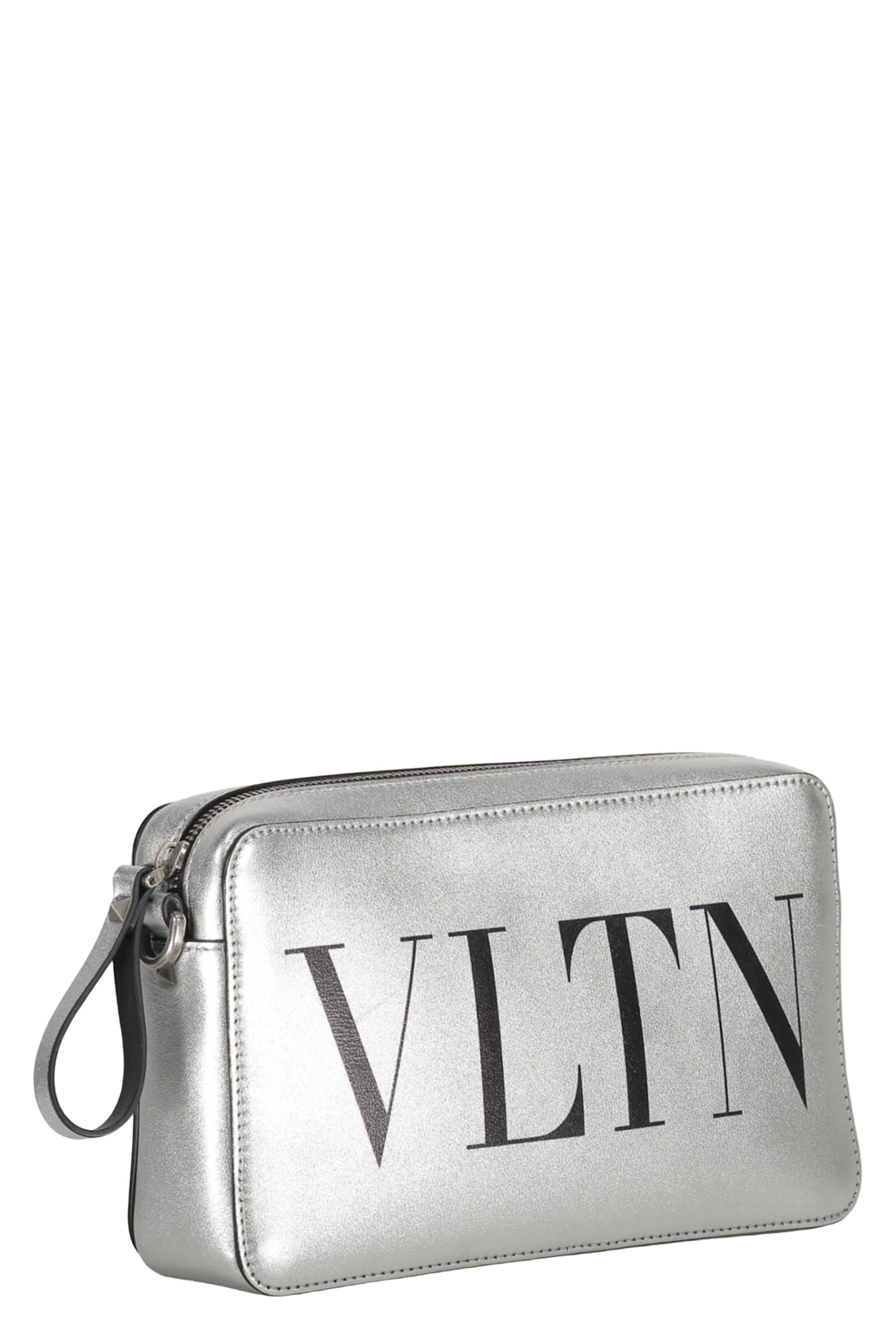 Valentino Crossbody Bag In Silver