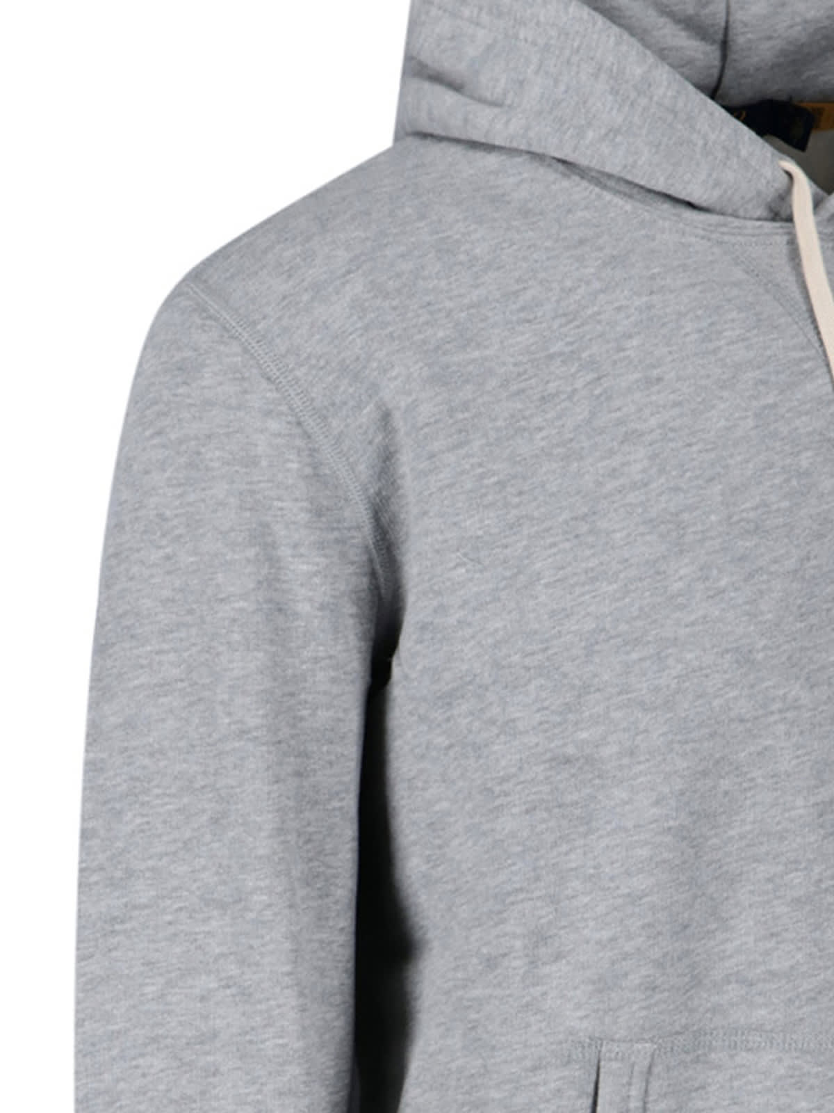 Polo Ralph Lauren Hooded Sweatshirt With Drawstring And Pocket In Gray