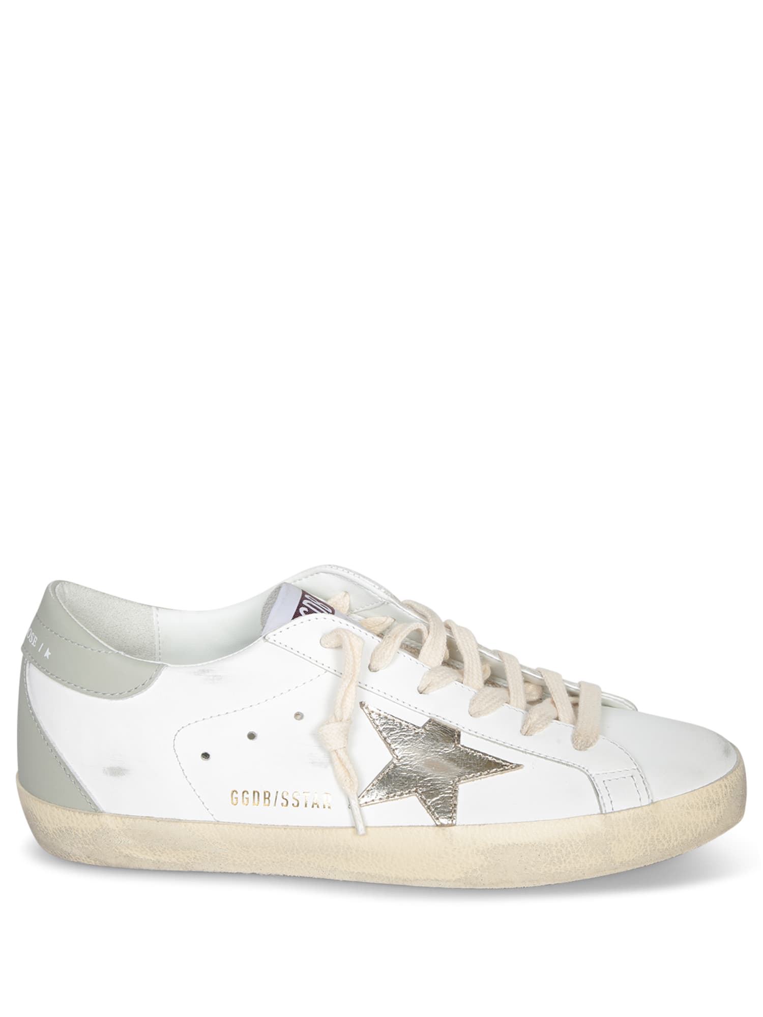 Golden Goose White Super Star Classic Sneakers In White