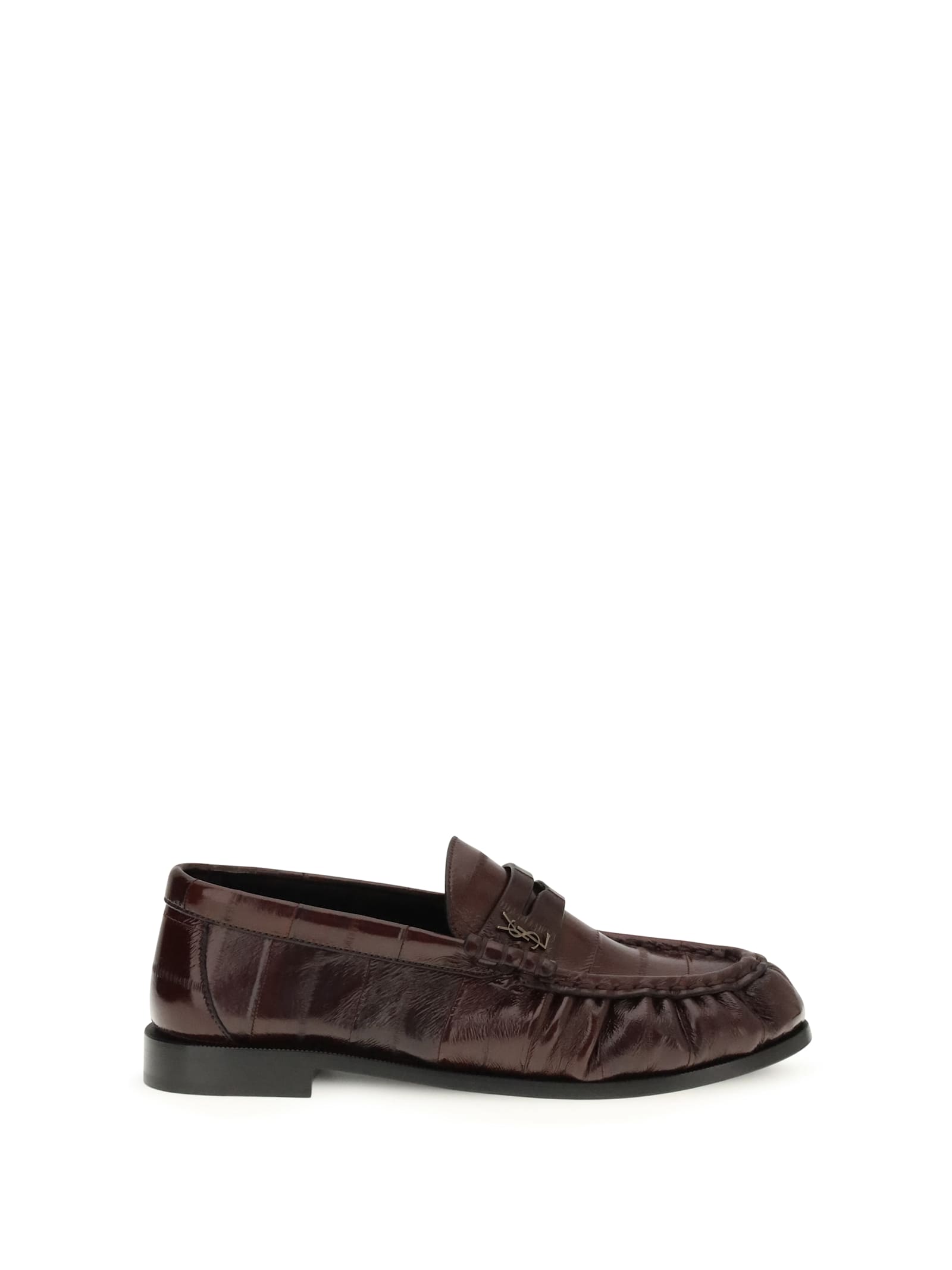 Saint Laurent Flexible Patent Eel Le Loafer Loafers In Animal Print
