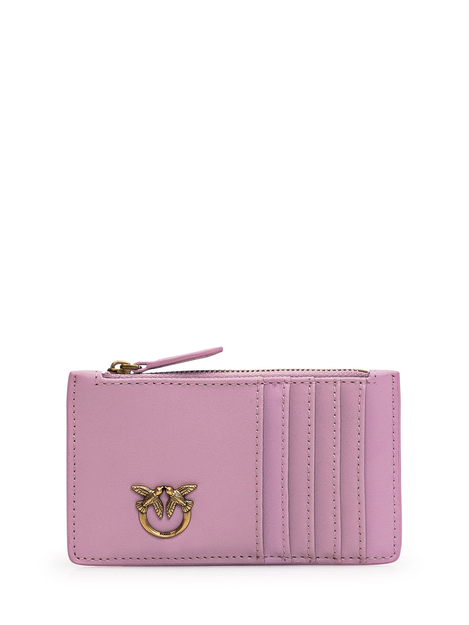 Pinko Cardholder With Logo In Purple