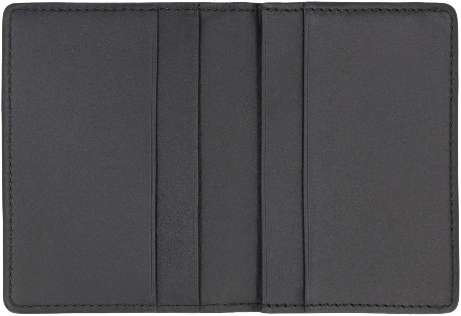 Shop Apc Stefan Leather Card Holder In Black