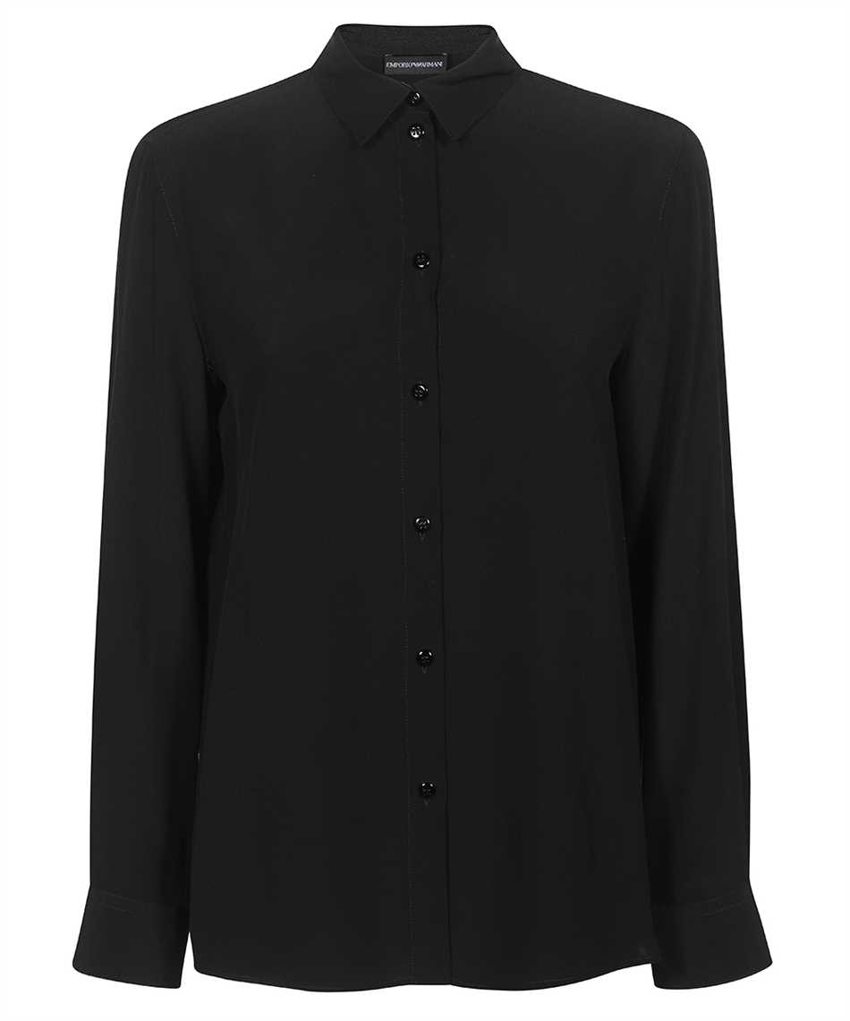 Emporio Armani Silk Shirt In Black