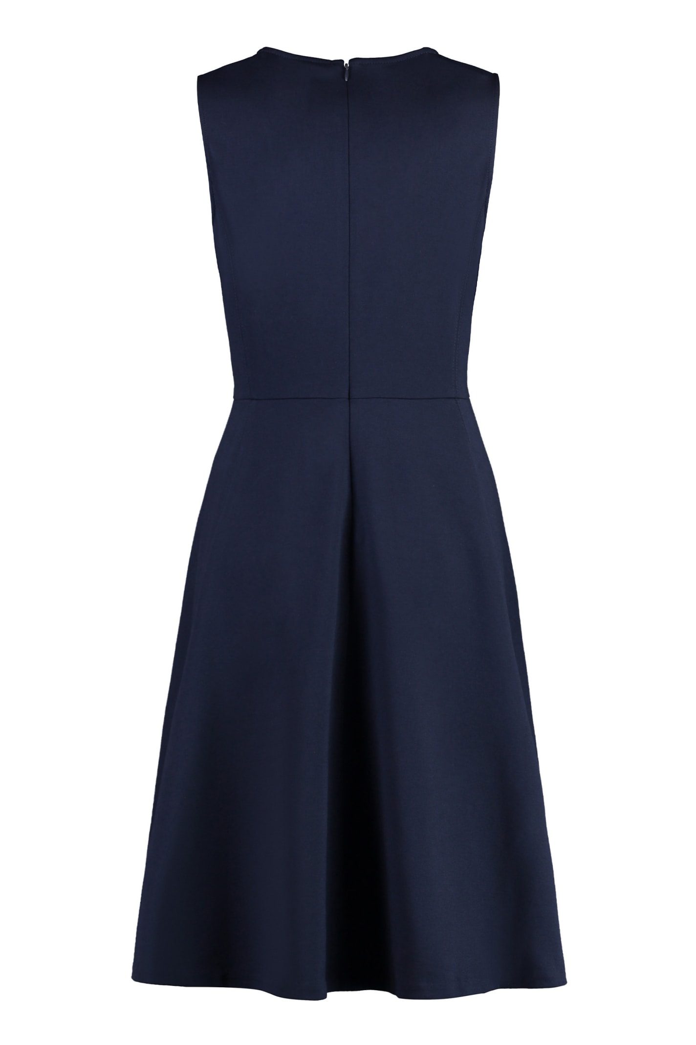 Shop Ralph Lauren Midi Viscose Dress In Blue