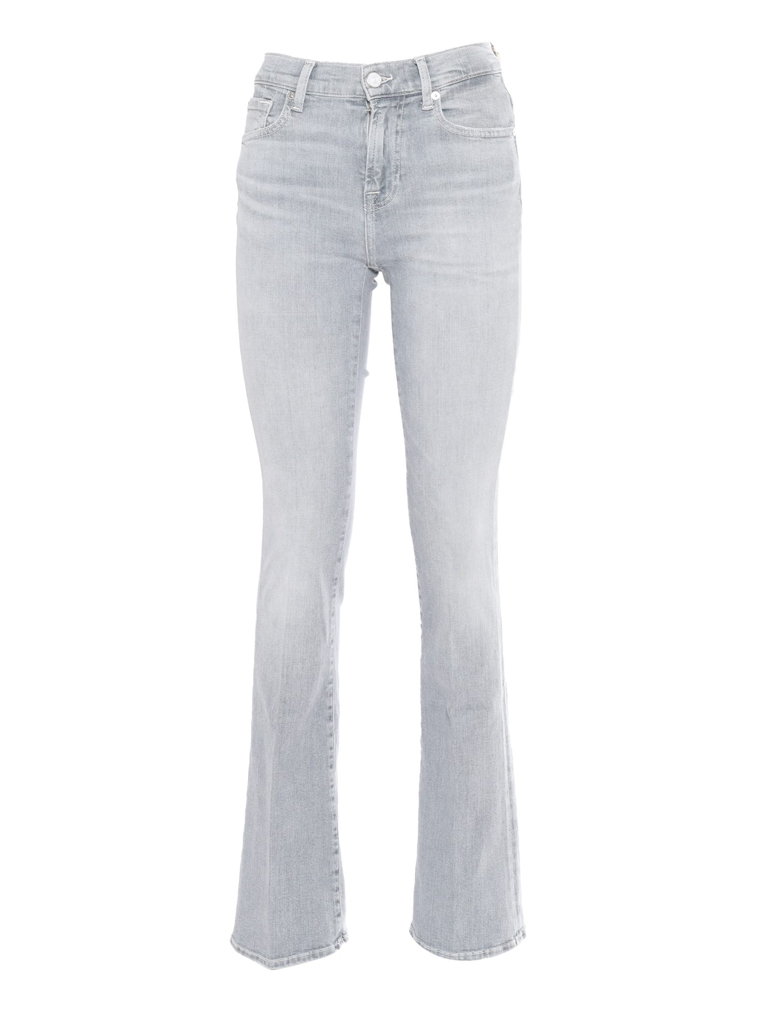 Shop 7 For All Mankind Bootcut Slim Illusion Newport In Grey