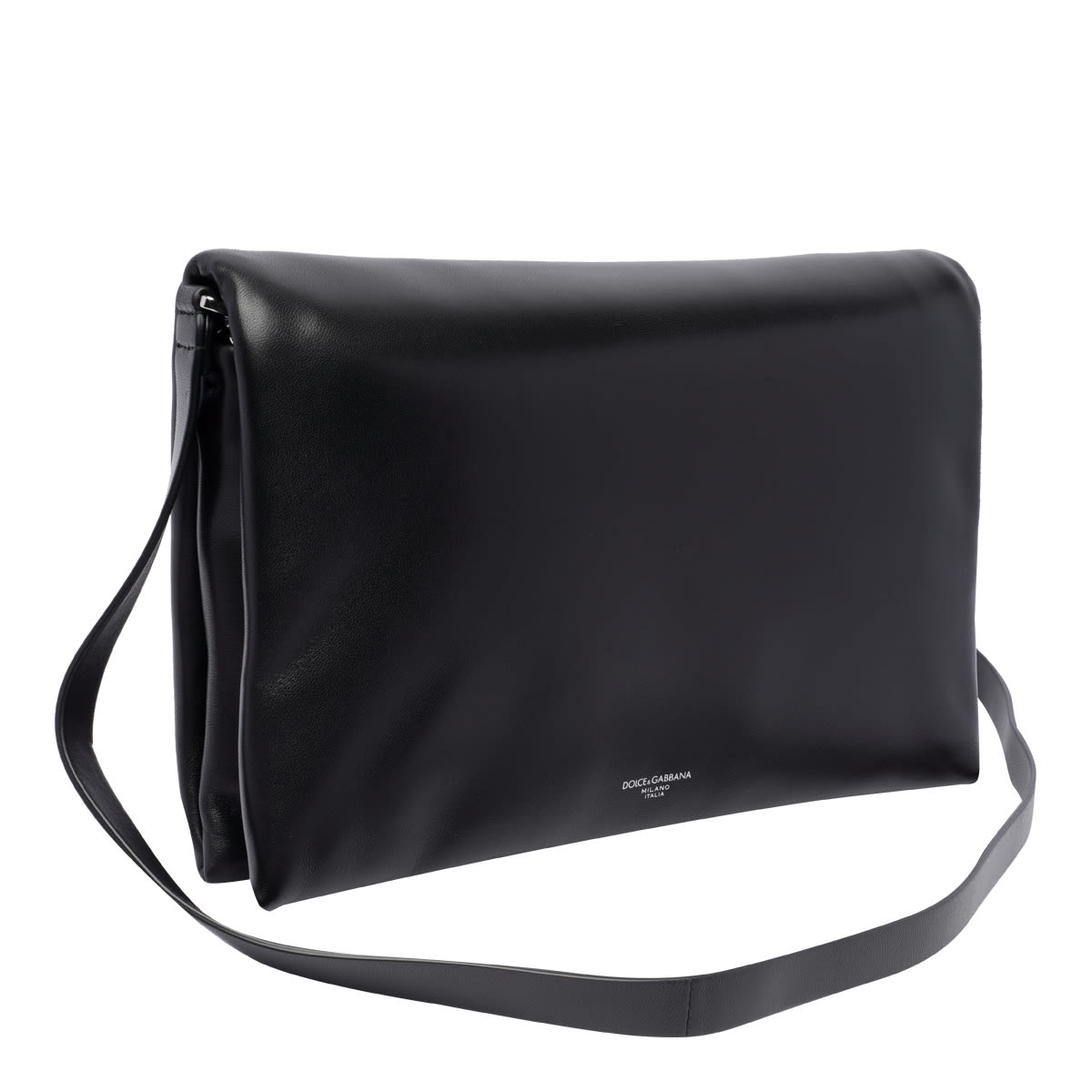 Shop Dolce & Gabbana Leather Crossbody Bag In Black