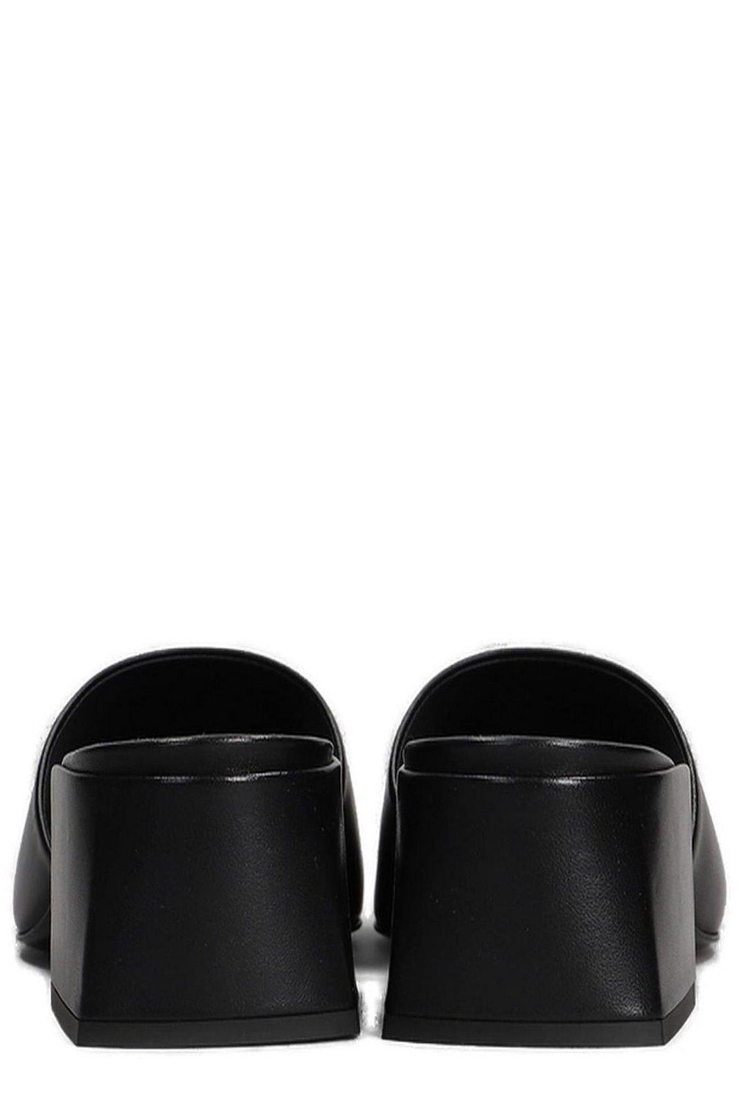 Shop Courrèges Shadow Open-toe Mules In Black