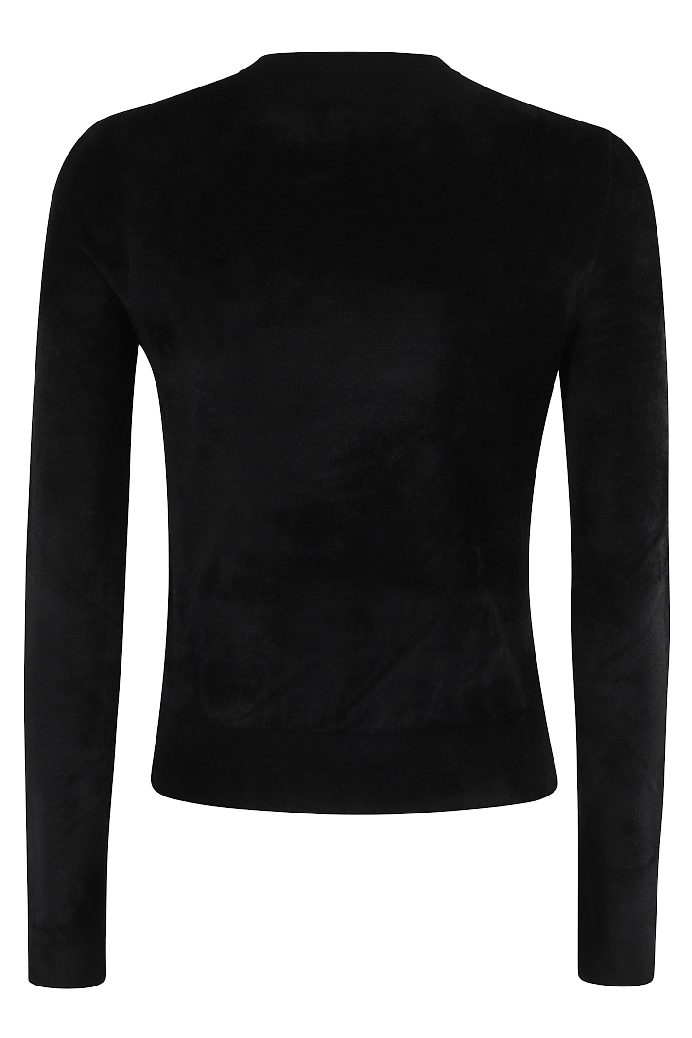 Diesel Soft And Comfortable Chenille Sweatshirt In Black
