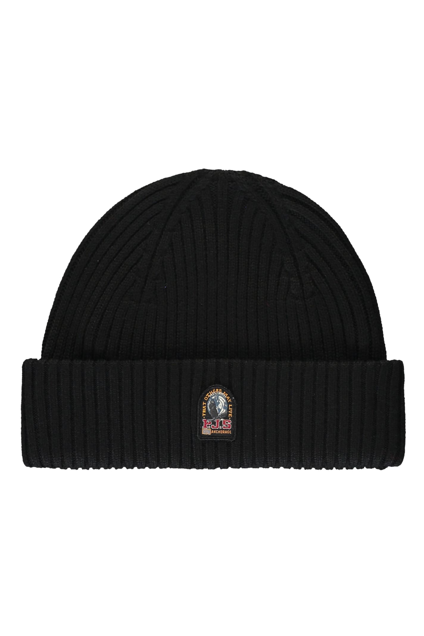 Parajumpers Ribbed Knit Beanie In Black