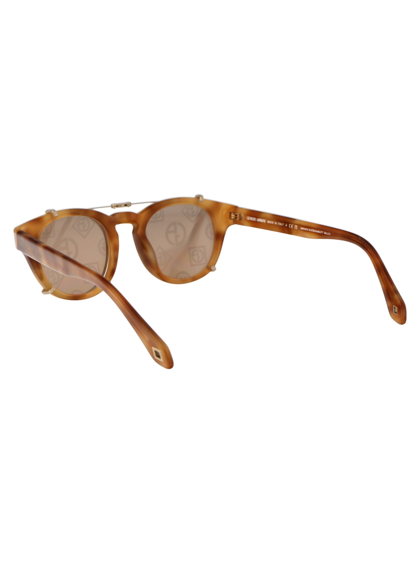 Shop Giorgio Armani 0ar8190u Sunglasses In 59791w Honey Havana