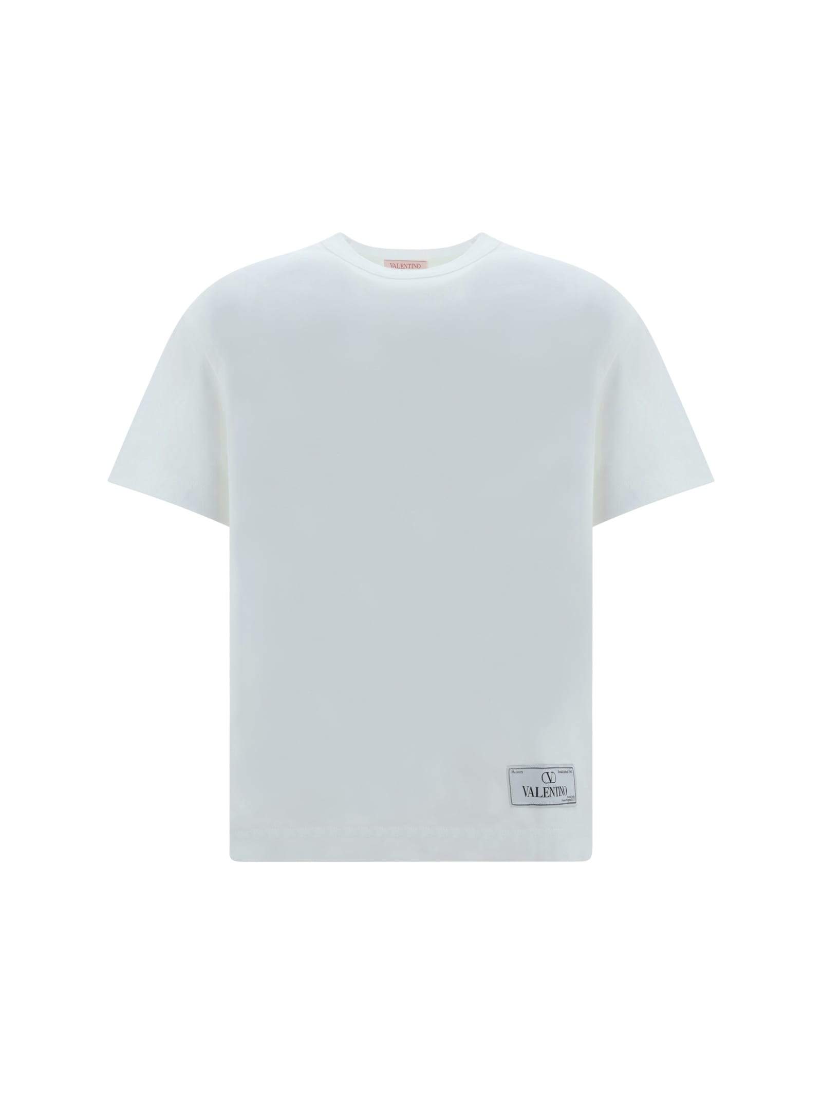 Shop Valentino T-shirt In Bianco