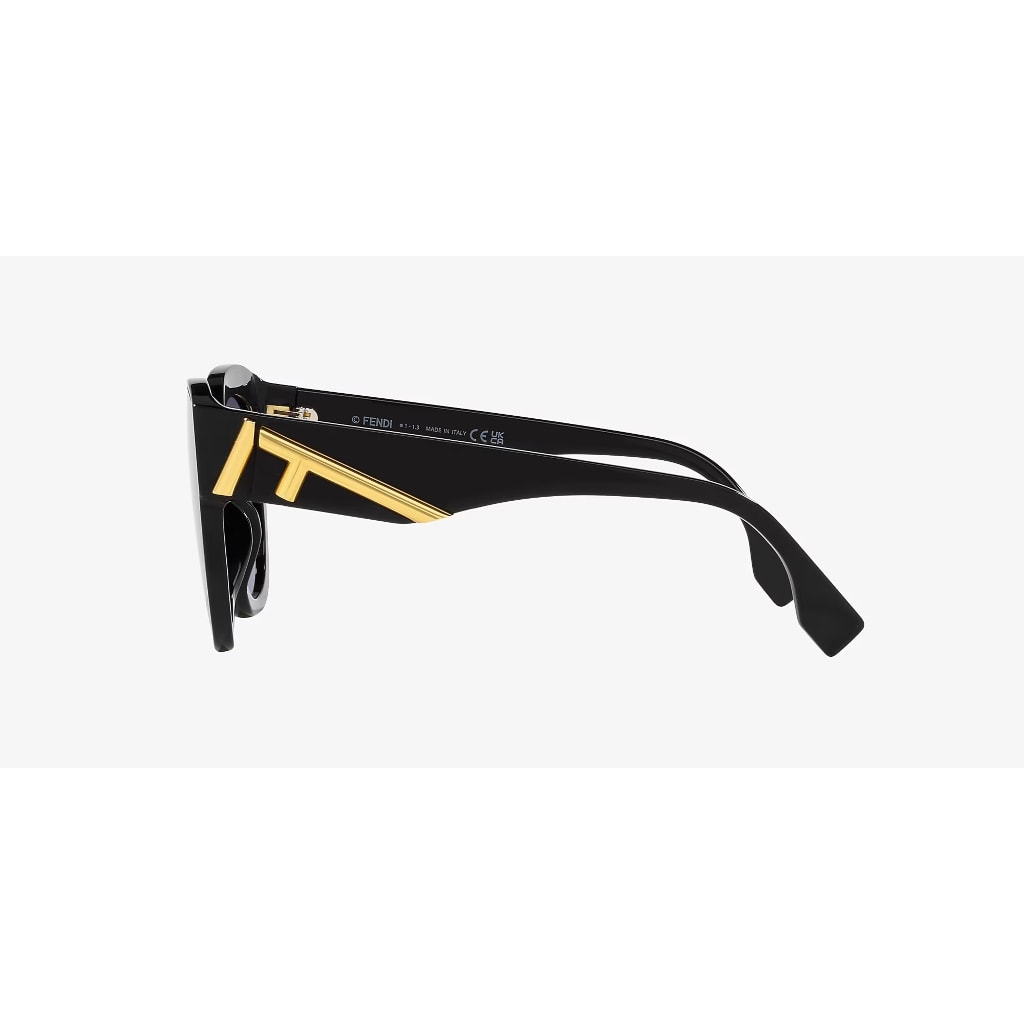 Shop Fendi Fe40098i 01w Sunglasses