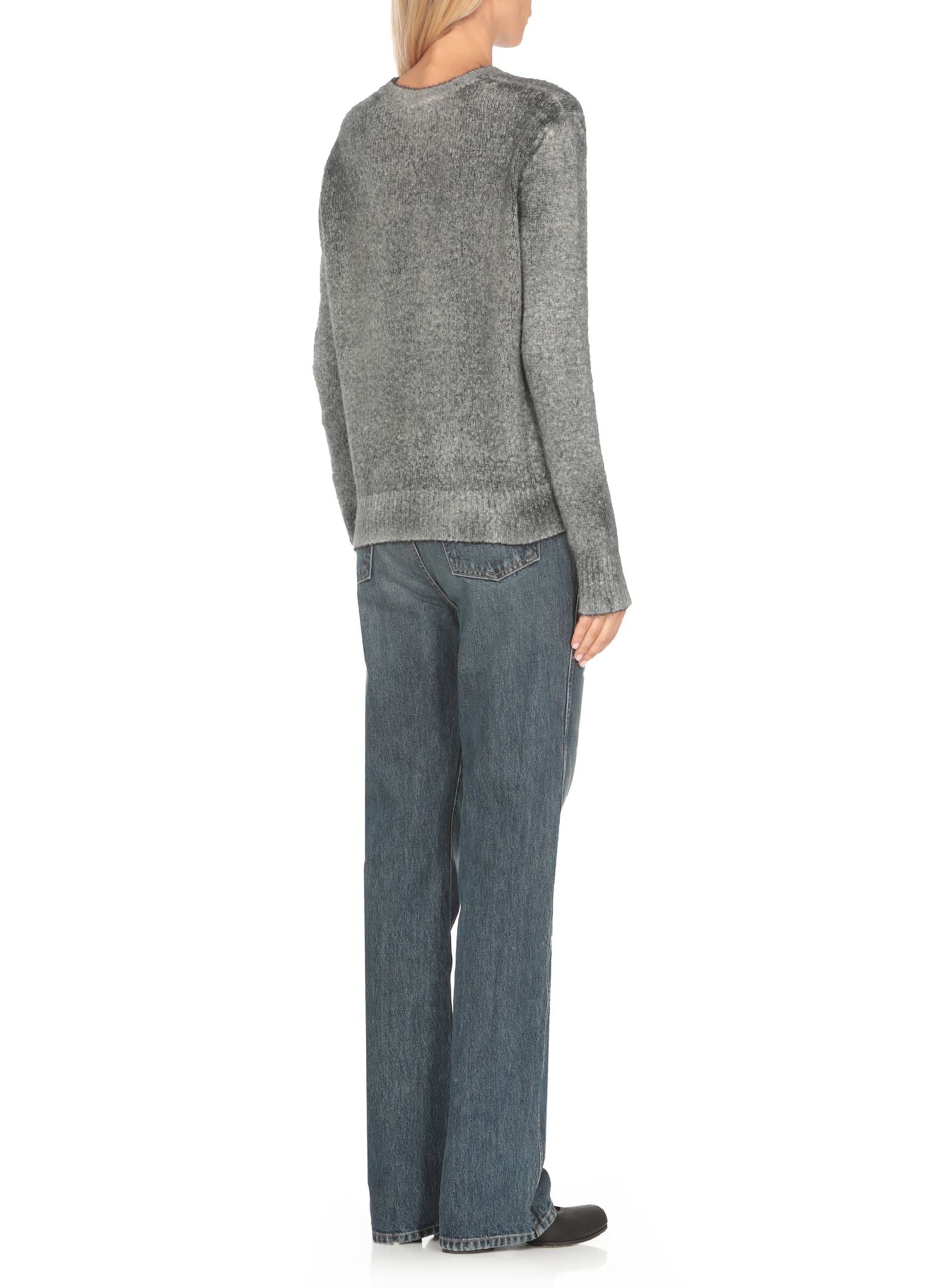 Shop Avant Toi Cotton Sweater In Grey