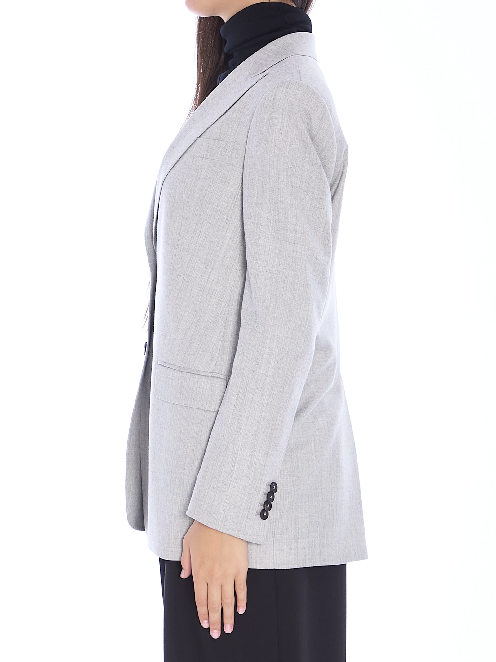 Shop Tagliatore Berta Jacket In Grey