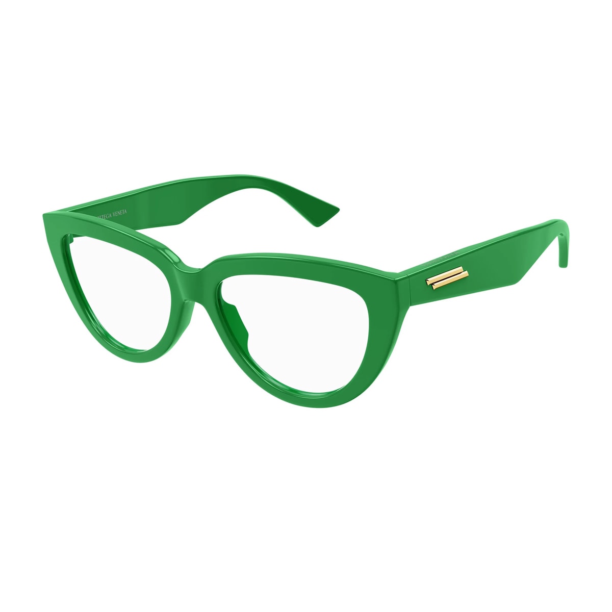 Shop Bottega Veneta Bv1259o 003 Glasses In 003 Green Green Transpare