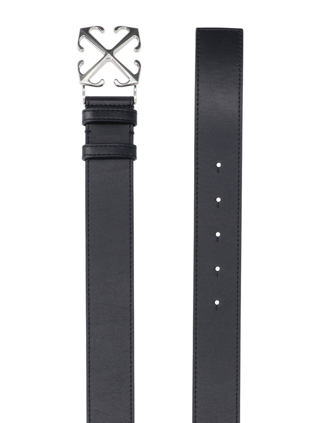 Shop Off-white Logo Belt In Black