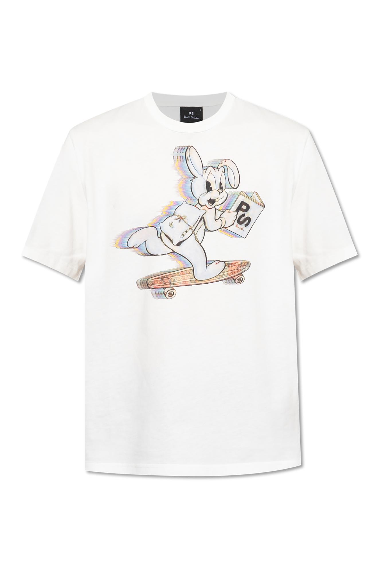 Ps By Paul Smith Ps Paul Smith T-shirt With Colorful Print In White
