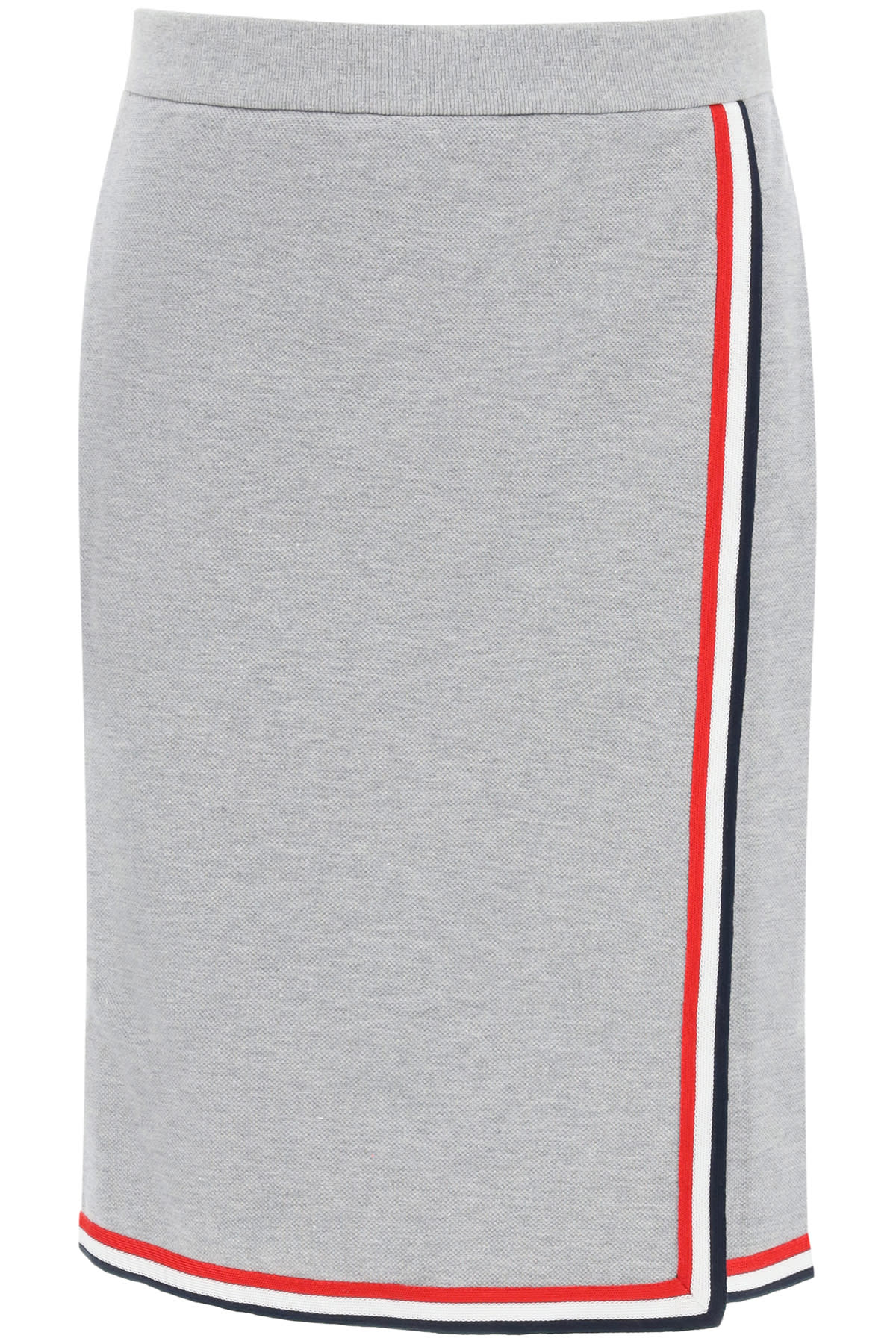 Thom Browne Mini Skirt With Tricolor Edges