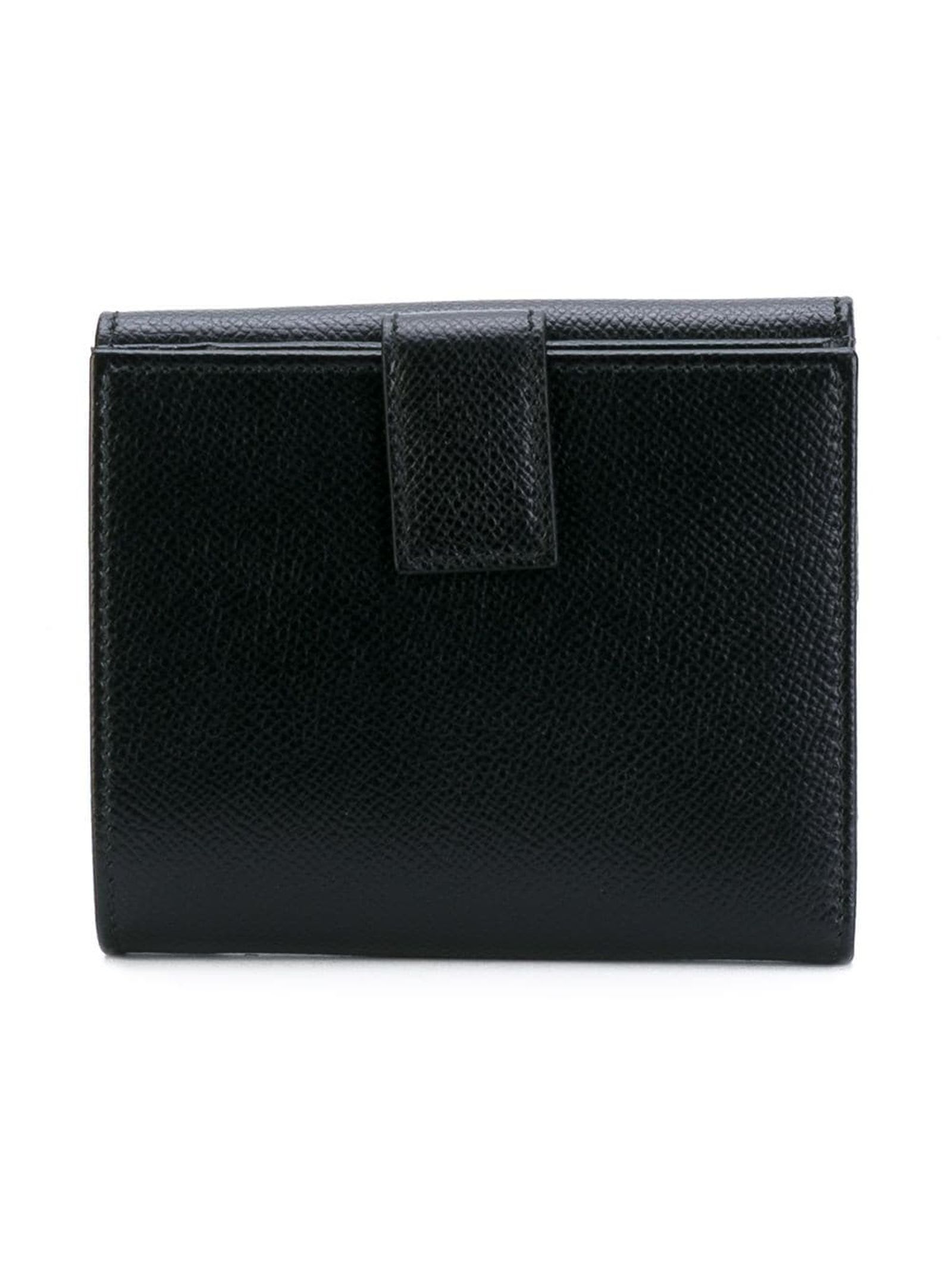 Shop Ferragamo Black Leather Wallet