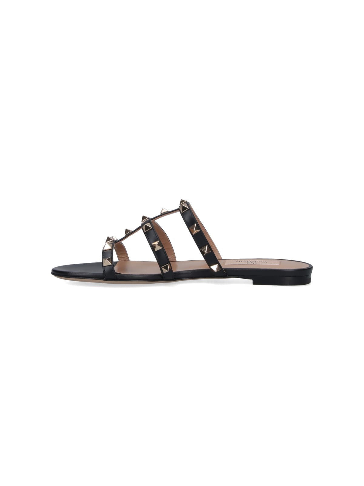 Valentino Strappy Sandals With Flat Sole Design In Multi
