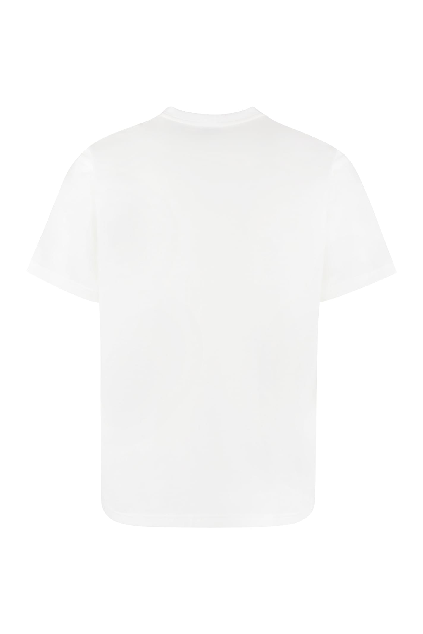 Burberry Cotton T Shirt Featuring Front Logo Print In White