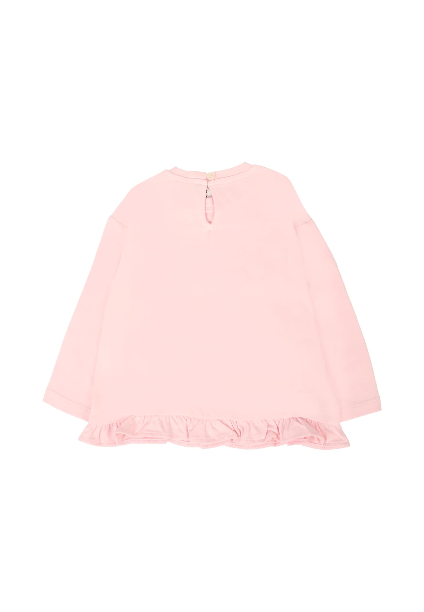 Moschino Pink T-shirt For Girl With Teddy Bear And Hear In Pink