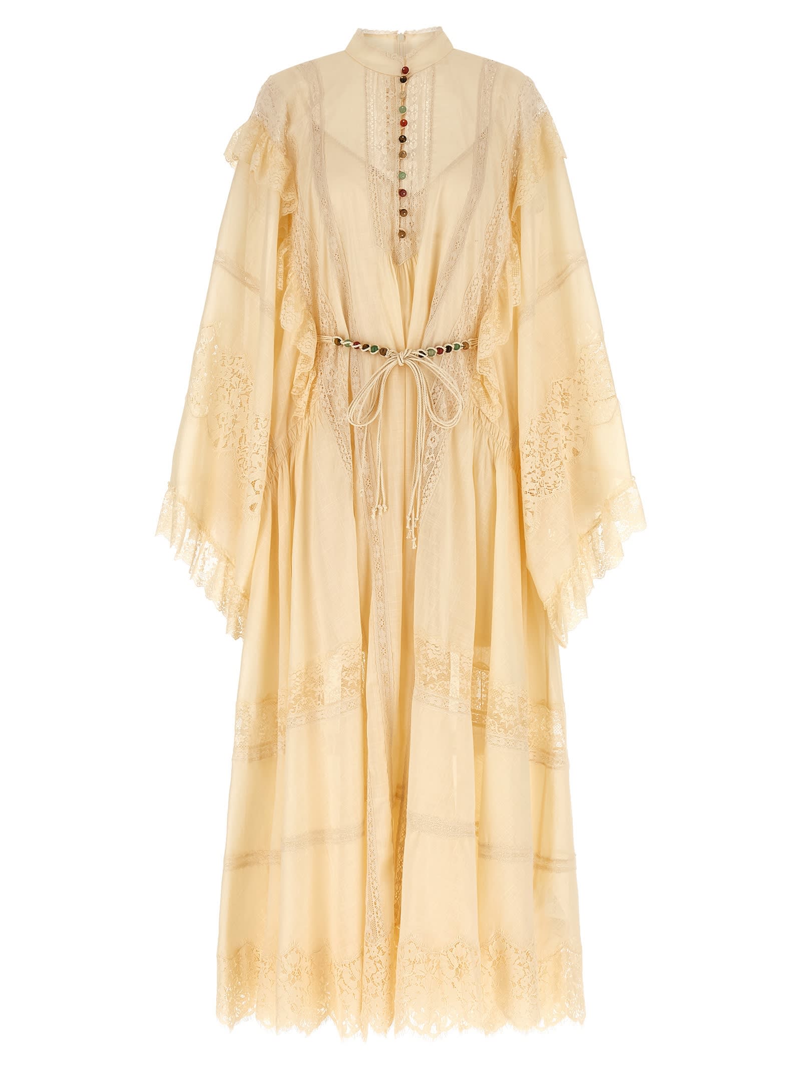 Zimmermann Rihannon Lace Dresses White In White