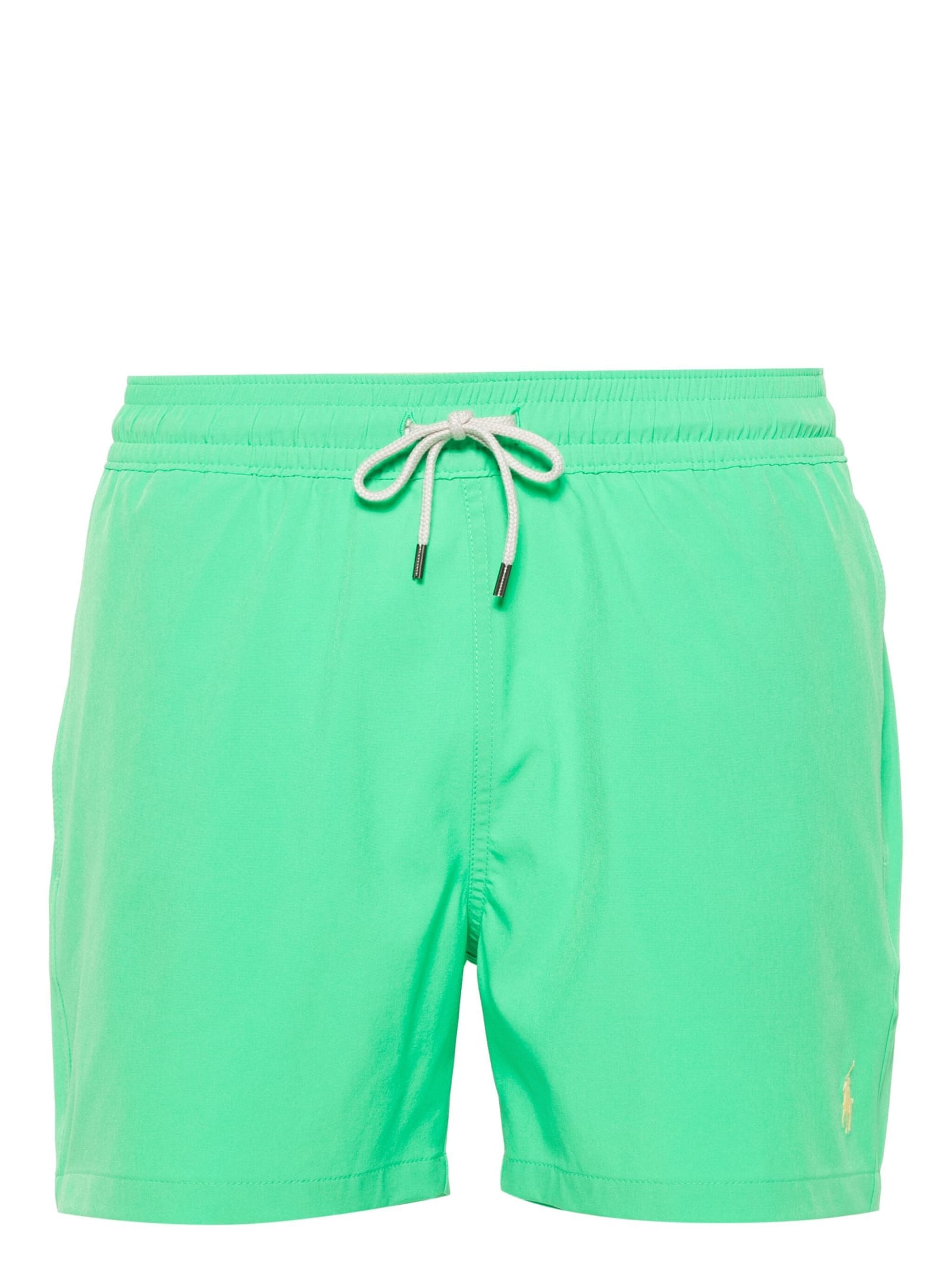 Ralph Lauren Green Swim Shorts With Embroidered Pony